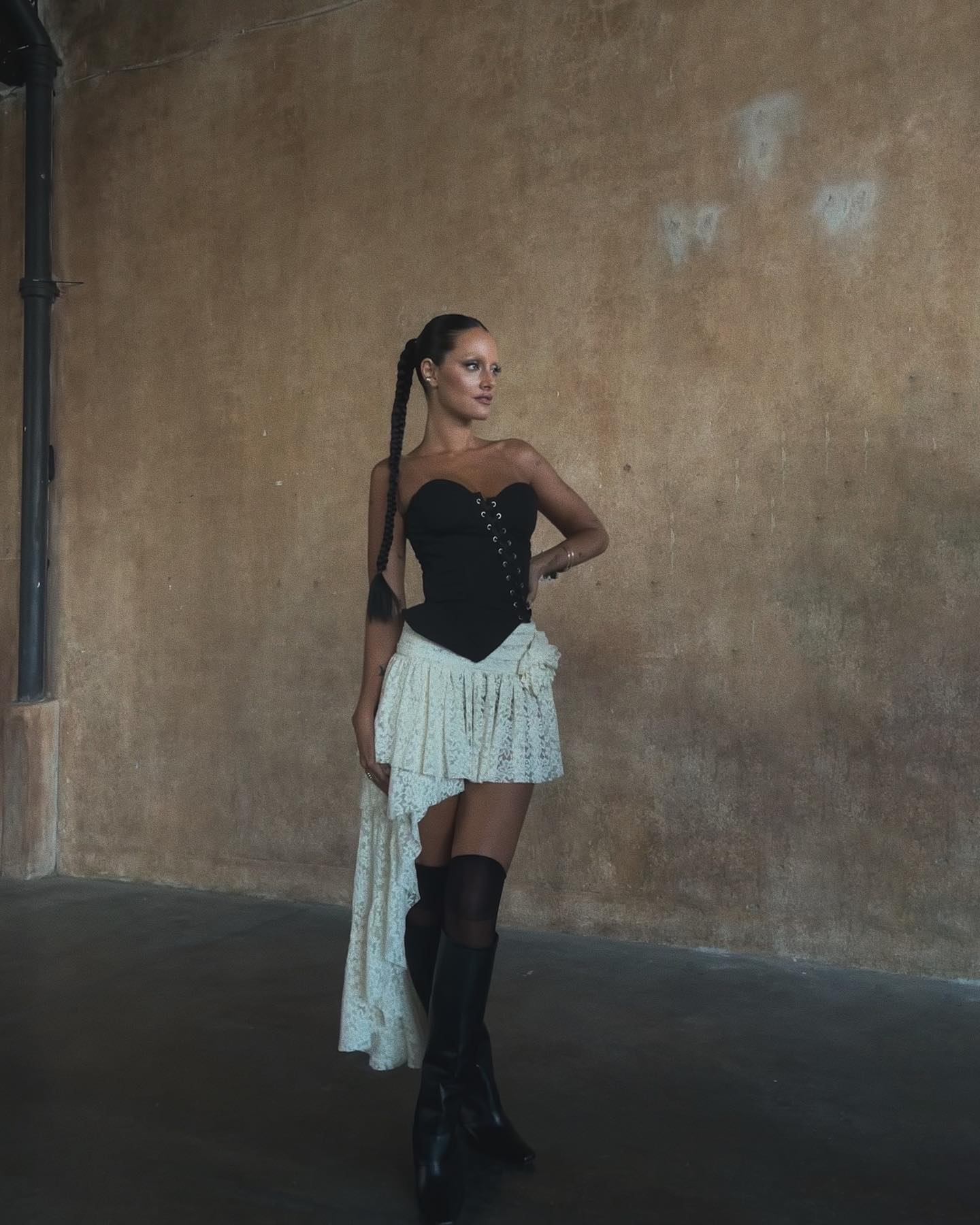 @orianasabatini in Blanca Asymmetric Skirt
Styled @cnavar