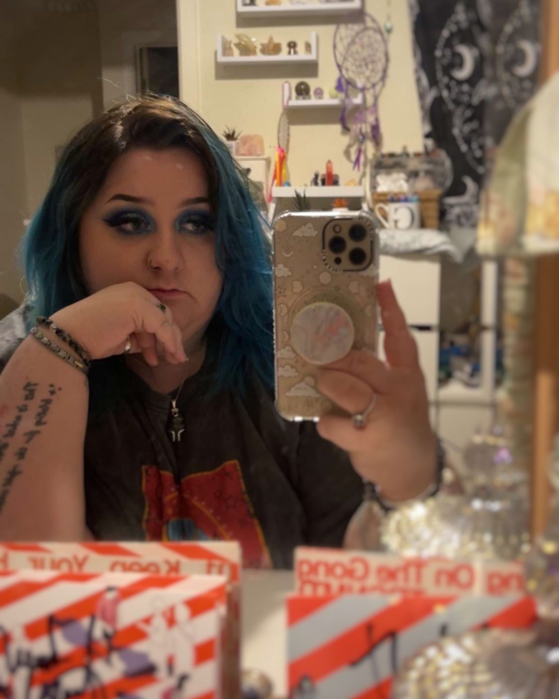 I realised I’ve had my blue hair back for over a month yet, and seemingly dropped off the face of the earth for the entire time. To be completely honest, my mental health is a mess currently. Like my brain is just a train wreck. There was a bit of an incident 2 weeks ago, that just proves recovery isn’t linear. Today was the first time in 2 weeks I’ve not felt like I don’t want to exist. Life just ain’t it currently, but I am trying to find the positives. And one of those is that I get new tattoos in less than 3 weeks 😭 I am ready for them, honestly, so long overdue and I’m so hyped for them. Also, apologies if you’ve had to attempt to hold a conversation with me these past couple weeks, I have been the worst company. But we are trying to get better, so we can focus on the positives.
I am also going to try and be more active on the blog, it’s gonna take some time but I wanna slowly ease myself back into blogging again.
#discoverunder5k #discoverunder10k #blogger #Nottingham #music #alternative #altgirl #bpd #bpdrecovery #bpdlife #mentalhealth