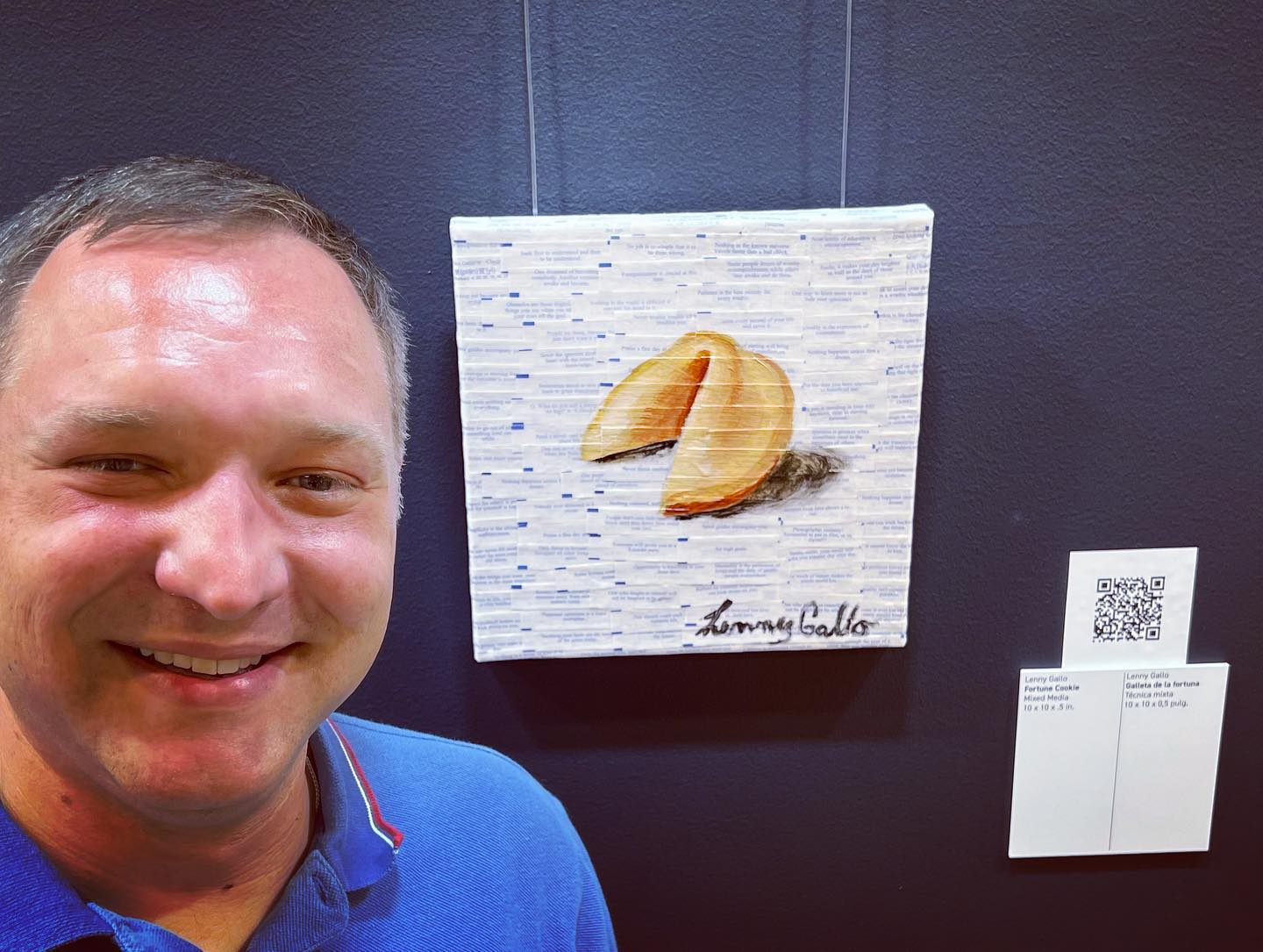 Thank You to the individuals at the National Collage Society, Inc. and @galleriesatkean for including me in your “39th Juried Exhibition" and selecting my work to be shown here in @njgov. If you’re in the area, check out the exhibit running Now through September 30th. For more info on The National Collage Society check out: http://nationalcollage.com/
For more information on the event check out: https://galleries.kean.edu/exhibitions/national-collage-society-39th-juried-exhibit
To See the online Exhibit Check out: http://nationalcollage.com/2023.html
And in honor of @nyfw Traditional Blue Polo Shirt: @amazonessentials Slim Black Khakis: @walmart Shoes: @kurufootwear Watch: @apple Watch Band: some off-label Chinese brand, and a Blue Tourmaline stone on a silver chain: @mineralminers
-
-
-
-
-
-
-
Interested in finding out more about this or other pieces? Check out my website www.lennygallo.com. Don’t forget to follow me @lennygalloart on Instagram and Facebook. Interested in a print, merchandise, or original? Check out these sites:
Etsy:
https://www.etsy.com/shop/LennyGalloArt
Society 6:
https://society6.com/lennygallo
Redbubble:
https://www.redbubble.com/people/LennyGallo
Fine Art America:
https://fineartamerica.com/profiles/lenny-gallo
-
-
-
-
-
-
#art #artistsoninstagram #artistsofinstagram
#gayartist #gayartworks #artwork #painting
#paintingsofinstagram #paintings #paintingsdaily
#oilpainting #expresionism #conceptart #oilpaintingart #artgallery #oilpaintingstudy #gayman #artgallerynj #artgalleriesnj #collage #mixedmediaart #gayartists #gayartistsoninstagram #fortunecookie #fortune #gallery #abstractpainting #artgalleries #artshowcase #nyfw