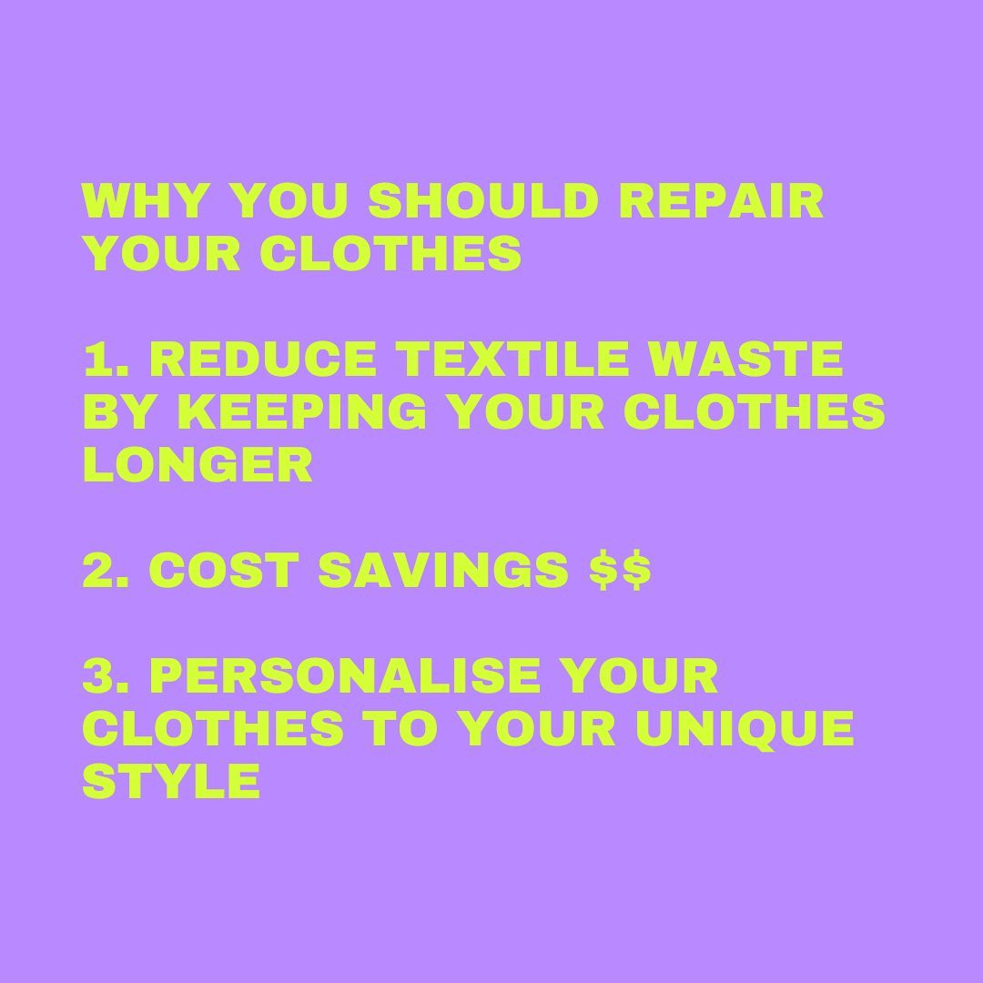 🧵✨ Transform Your Clothes: 3 Reasons to Embrace Clothes Repair! 🌱💰
🌍 Reduce Textile Waste: Every stitch counts in the fight against fashion waste. Repairing your clothes extends their lifespan, reducing the demand for new items and minimising environmental impact of production and disposal.
💲 Cost Savings: Repairing your clothes can save you money by avoiding the need to constantly replace worn-out items. Invest in small repairs now to enjoy long-term wear and a healthier wallet.
👗 Personalise Your Style: Turn your clothes into one-of-a-kind pieces! Repairing offers a creative opportunity to add unique touches, showcase your personality, and revitalise your wardrobe. Express yourself through patches, stitches, and embellishments.
#ClothesRepair #ReduceWaste #CostSavings #PersonalStyle #FashionSustainability #SustainableChoices #WearAndCare #WardrobeRevival #MendNotToss #FashionRescue #CreativeStitches #WasteLess #GreenFashion #WardrobeRenewal #FashionConscious #SustainableLiving #AboutYourClothes