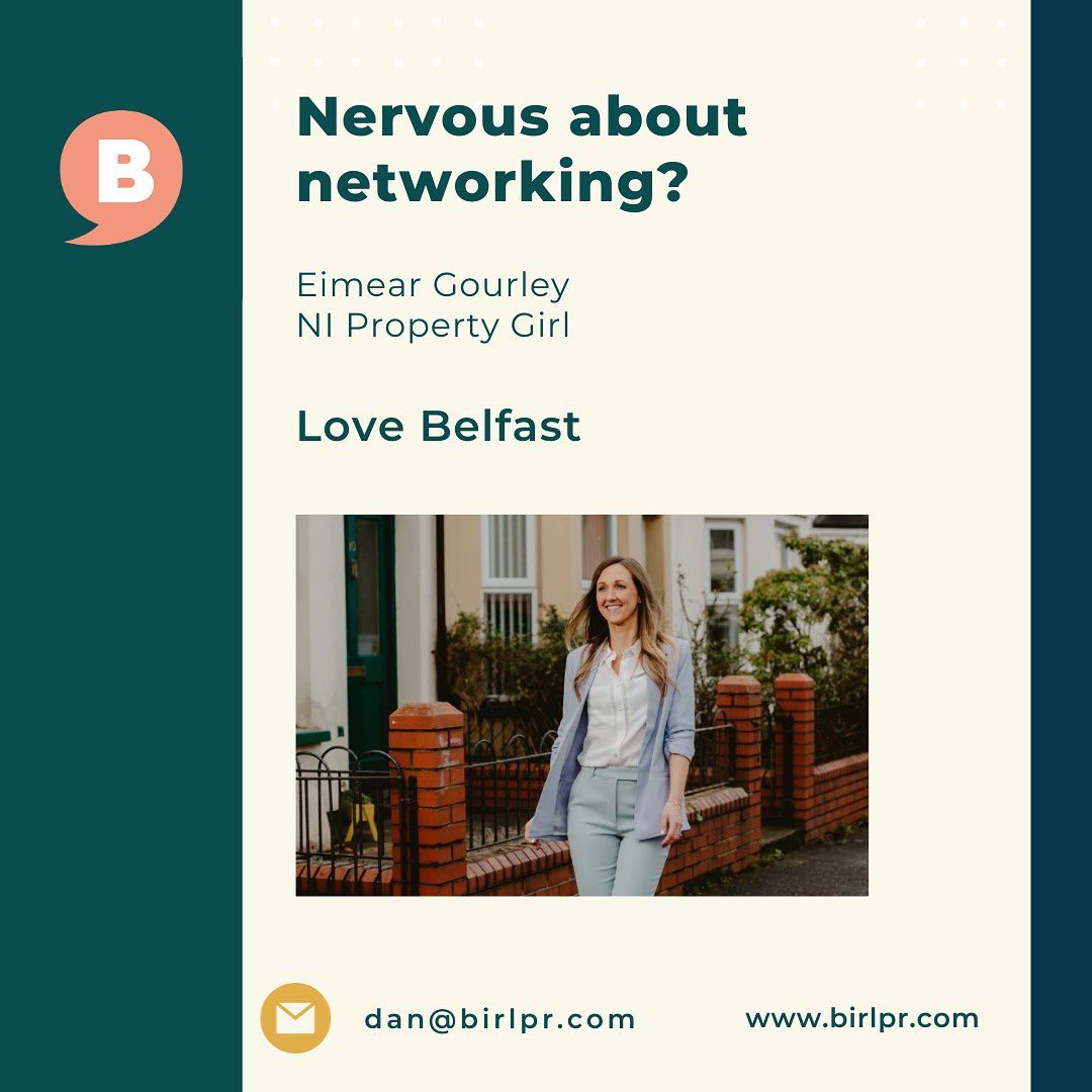 Nervous about #networking? By Eimear Gourley, @ni_propertygirl 🤝 #linkinbio #northernireland #belfast #property #marketing #pr #socialmedia