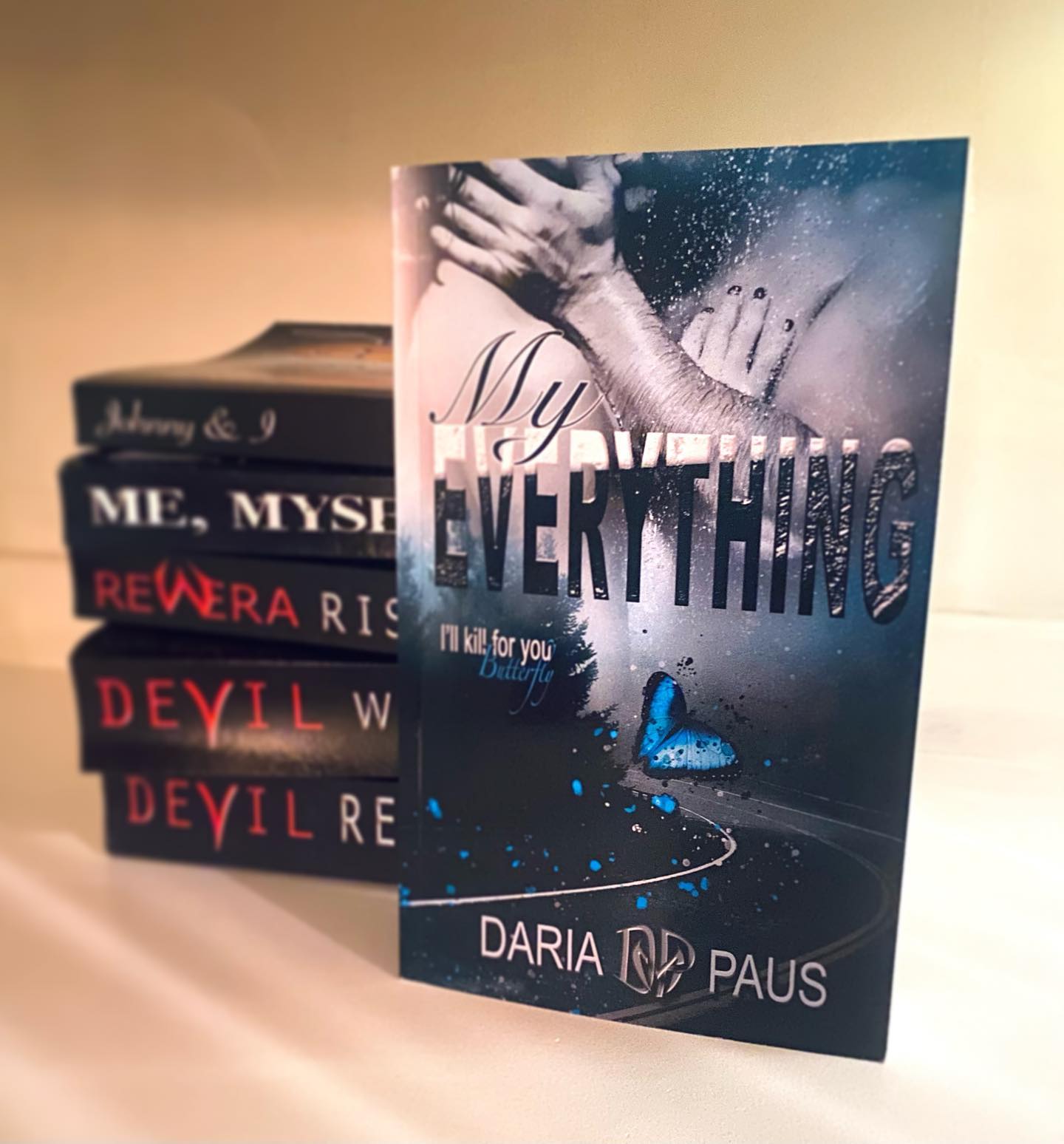It’s here!! And it looks so pretty 🤩
Do you want your own copy? The paperback is finally available on Amazon! ➡️ Link in bio.
🦋🖤🦋
BLURB
𝙋𝙧𝙤𝙩𝙚𝙘𝙩𝙞𝙣𝙜 𝙆𝙖𝙮𝙡𝙞𝙚 𝙬𝙖𝙨 𝙢𝙮 𝙟𝙤𝙗. 𝘽𝙚𝙞𝙣𝙜 𝙨𝙝𝙤𝙩, 𝙩𝙤𝙧𝙩𝙪𝙧𝙚𝙙, 𝙖𝙣𝙙 𝙣𝙚𝙖𝙧𝙡𝙮 𝙠𝙞𝙡𝙡𝙚𝙙 𝙬𝙖𝙨𝙣’𝙩. 𝙉𝙚𝙞𝙩𝙝𝙚𝙧 𝙬𝙖𝙨 𝙛𝙖𝙡𝙡𝙞𝙣𝙜 𝙞𝙣 𝙡𝙤𝙫𝙚.
Kaylie is everything I desire—and can’t have. A pretty little thing forced on me. One week in a car, then I move on with my life. Right?
Wrong.
Caught in a lethal game of organized crime, lies, and manipulation, it’s too late to run. Falling is easy. It’s the truth that kills. In the darkest despair, I surrender, holding on to the one thing I crave.
Her.
Kaylie Remington—my butterfly—my everything.
🦋
𝙍𝙪𝙣𝙣𝙞𝙣𝙜 𝙖𝙬𝙖𝙮 𝙬𝙞𝙩𝙝 𝙈𝙖𝙧𝙘 𝙬𝙖𝙨 𝙣𝙚𝙫𝙚𝙧 𝙢𝙮 𝙘𝙝𝙤𝙞𝙘𝙚. 𝙁𝙖𝙡𝙡𝙞𝙣𝙜 𝙛𝙤𝙧 𝙝𝙞𝙢 𝙬𝙖𝙨𝙣’𝙩 𝙚𝙞𝙩𝙝𝙚𝙧. 𝘽𝙪𝙩 𝙬𝙝𝙖𝙩 𝙘𝙖𝙣 𝙖 𝙜𝙞𝙧𝙡 𝙙𝙤?
Marc is the forbidden fruit my father kept me from. He awakens a desire I never felt. A will to live—and something worth dying for.
But danger catches up, and he pays the price.
Risking his life for me is his job. Me selling my soul to protect his isn’t mine. But when the threats come from unexpected places and everything I believed in is a lie, I hold on to the one thing I trust.
Him.
Marc Maddox—my warrior—my everything.
🦋🖤🦋
#bodyguardromance #contemporaryromance #forbiddenlove #forcedproximity #agegapromance #actionromance #slowburnromance #agegapromance #loveafterloss #slowburn #grumpysunshine #onebedtrope #paperback #bookcover #judgeabookbyitscover #prettybookcovers
