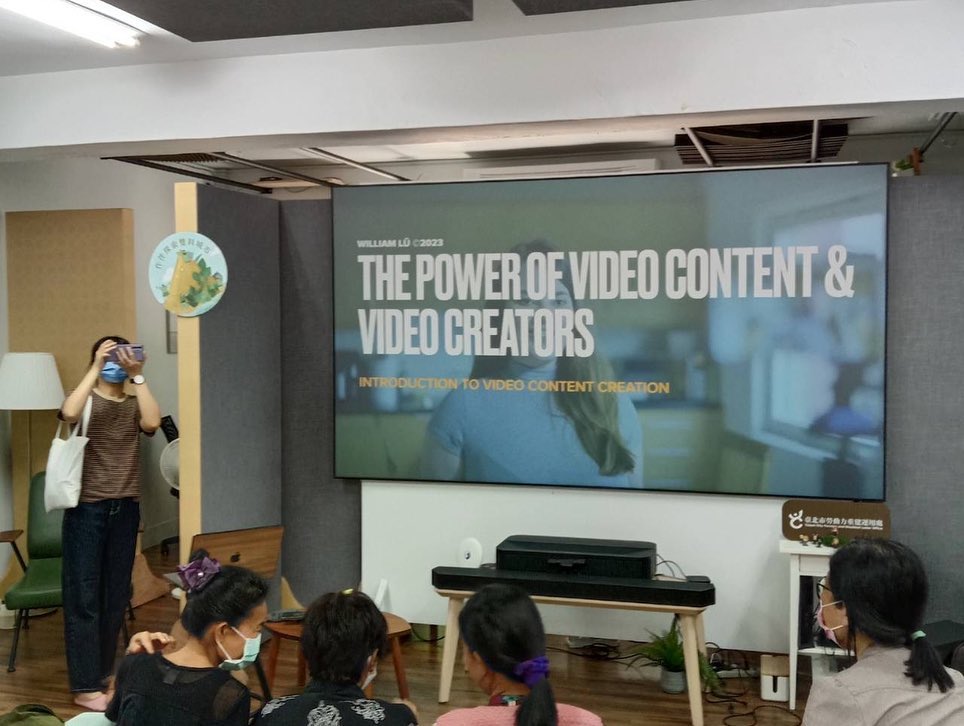 Our first workshop designed for minority video content creators.
#diversitymatters #videocontentcreator #workshop #taipeilife