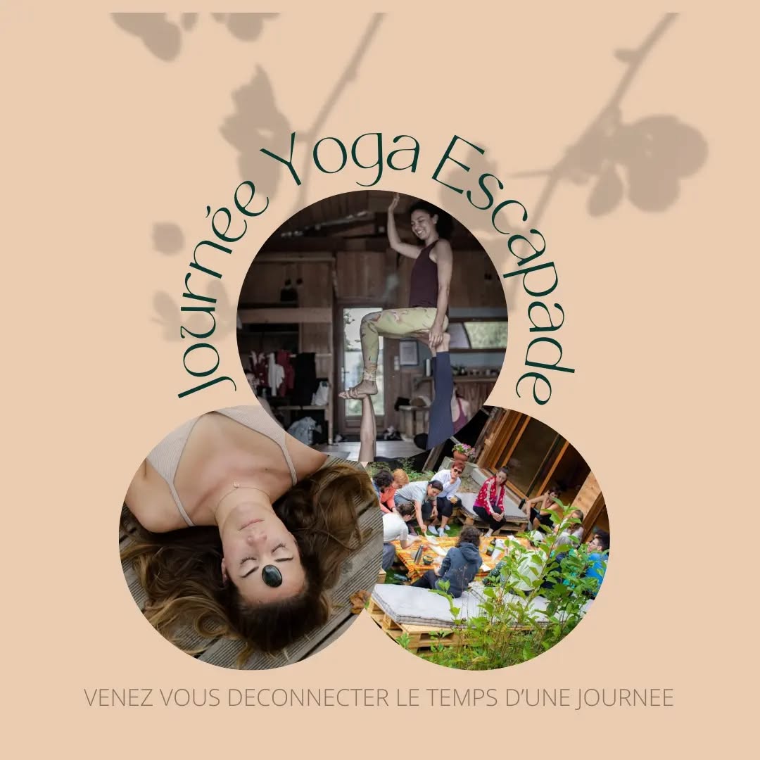 🍁Journée Yoga Escapade d´automne
Dimanche 5 Novembre,
Profitez d’une journée yoga et ateliers bien être dans les monts du Lyonnais
Au programme de 9 h 30 à 18h :
Ce qui est inclus :
🧘🏻♀️ Cours de yoga Vinyasa, tous niveaux
🍑 Bunch inclus
🍁 Balade dans en forêt
💆♀️ Atelier massage en duo (nuque, bras, mains) apprend des gestes simples pour prendre soin de toi ou des autres
Ce qui n’est pas inclus :
*tapis de yoga
*Le transport de chez vous au lieu de l’escapade (35 min depuis le centre de Lyon)
Adresse : Yzeron
Nombre de places limitées, réservez dès aujourd'hui
Inscription 👉 https://yoga-escapade.fr/journee-yoga-escapade-5-11-2023/
ou paiement via lydia
https://lydia-app.com/pots?id=52304-journee-yoga-escapade
Tarif early bird : 79€ (jusqu'au 15 octobre)
Tarif normal : 89€
Vos hôtes :
Kathleen, professeure de Yoga, certifiée en Yoga thérapie
IG: @kathleen.salmi
Youtube : @yoga-escapade
Deborah, formatrice soin visage et corps, certifiée en yoga du visage
IG: @api.mudra
#YogaEscapade, #JournéeYoga, #MontsDuLyonnais, #YogaDansLaNature #RetraiteYoga #BienêtreAuNaturel #EscapadeBienêtre #YogaEnPleineNature #VivreEnHarmonie #RespirationProfonde
#DétenteEtYoga
#YogaDansLesMontagnes
#ÉnergiePositive
#SeRessourcer
#YogaLyonnaise
#ExpérienceYoga
#InspirationNaturelle
#ZénitudeMontsDuLyonnais
#EquilibreCorpsEsprit
#PauseYoga