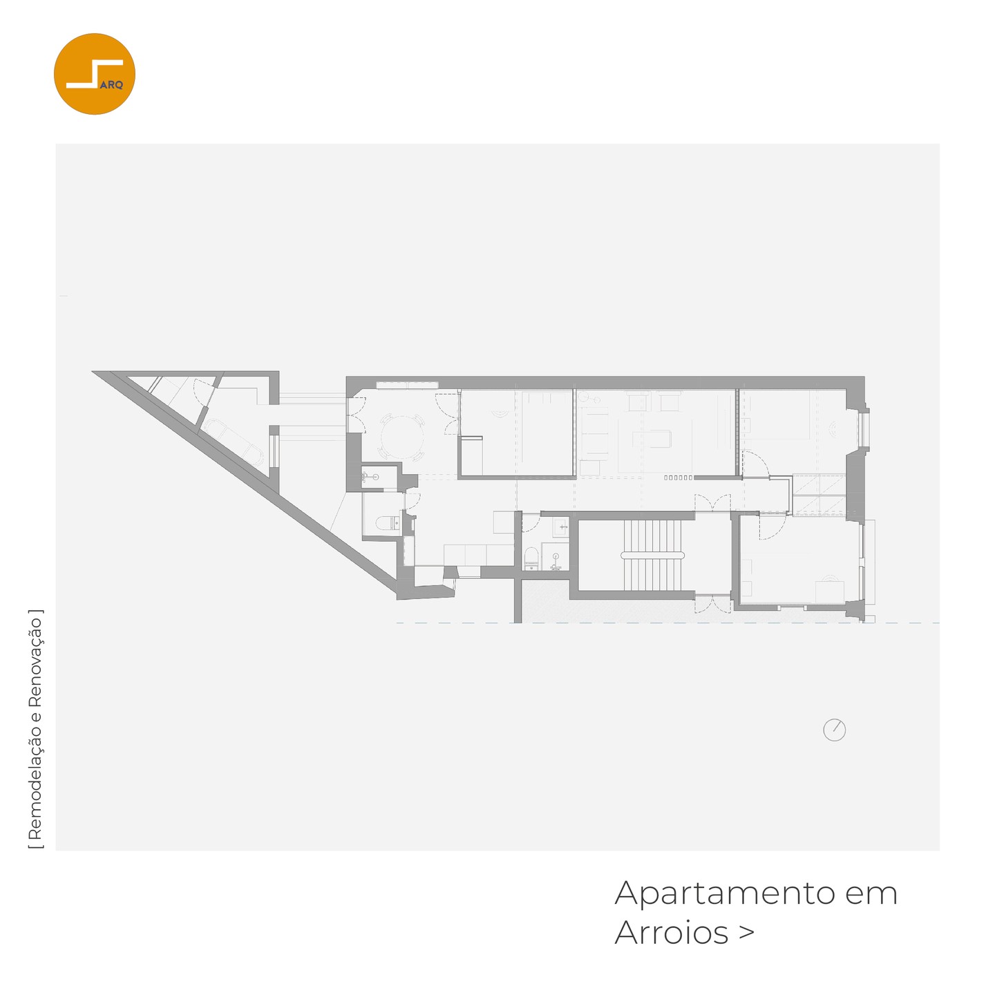 ~ APARTAMENTO EM ARROIOS ~
Remodelação e renovação
Arroios, Lisboa
~ 2023 ~