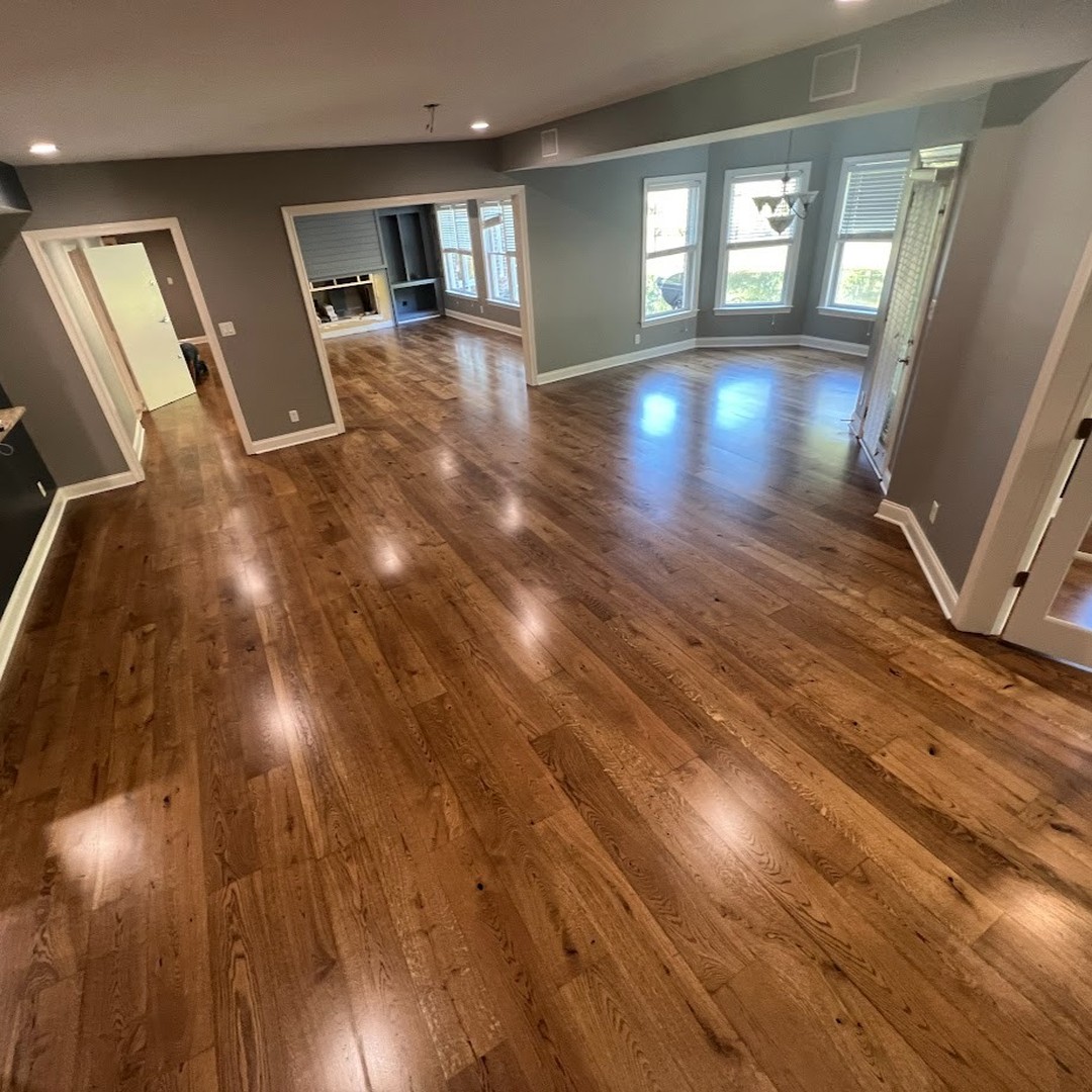 Check out our super premium ultra wide plank European Oak engineered planks. These stunning character grade boards showcase the natural beauty of oak with knots and exquisite grain patterns. These have a Live Sawn Grain for the best individual board look, most planks nearly 6 feet long. Finished in provincial stain with upgraded oil-based poly. Unbeatable quality at an incredible price.