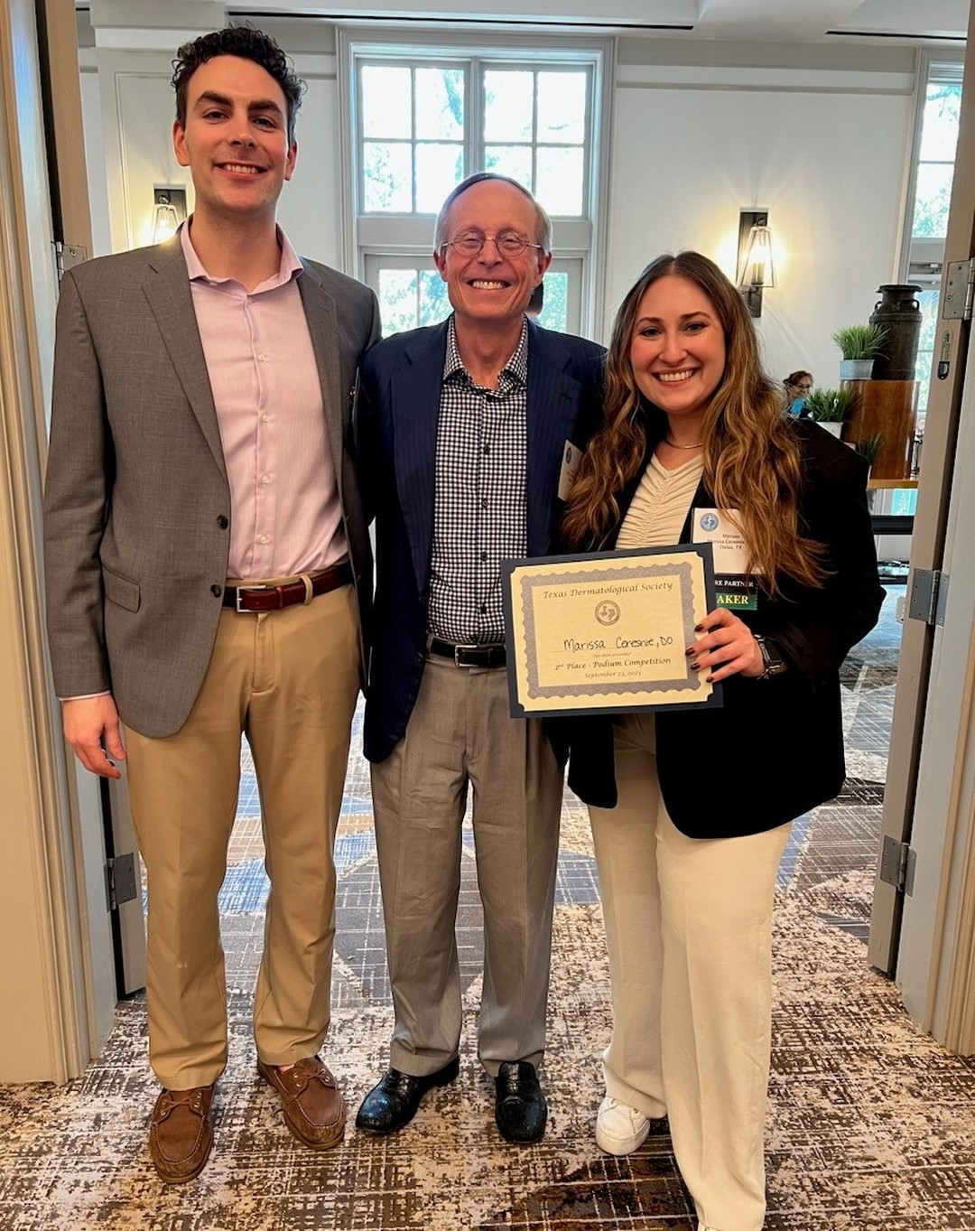 @clay_cockerell , proud HES Program Director, with @ciaransmythe and @mceresnie at the Fall TDS meeting in San Antonio.