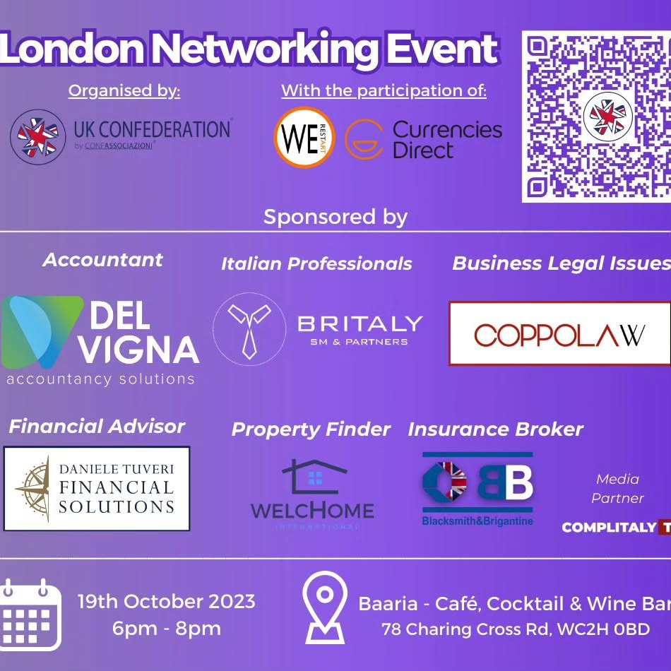 🎺 Join us for an exclusive networking event in the heart of London, designed to connect you with essential professionals who can help your business succeed. Whether you have a Limited Company or are considering starting one, this event is a must-attend!
Meet the Experts: Connect with professionals who can provide invaluable services, including
✔️ Accountant
✔️ Insurance Broker
✔️ Financial Advisor
✔️ Business Legal Professional
✔️ Property Finder
Free Admission: This event is free to attend!
Don't miss this fantastic opportunity to expand your network and gather insights that can drive your business forward. Reserve your spot now and secure your ticket for this exclusive event!
🎫
https://lnkd.in/erbukq3k
See you on 19th October 2023 in London!
IMPORTANT: 📣
By attending this event, you acknowledge that images, audio, or video may be captured and shared on social media websites or used for other publicity material.
Please note that by signing up for this event, your email address may be used for marketing purposes.