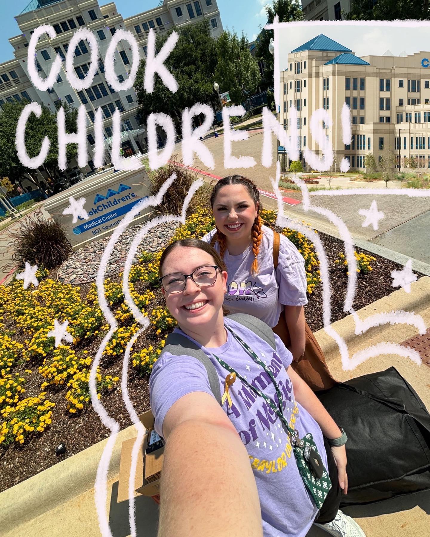 Monday’s visit to @cookchildrens was nothing short of magical!! 💟✨💜 #amomentofmagic #amomentofmagicbaylor #baylor #amom #bravestrongfearless
