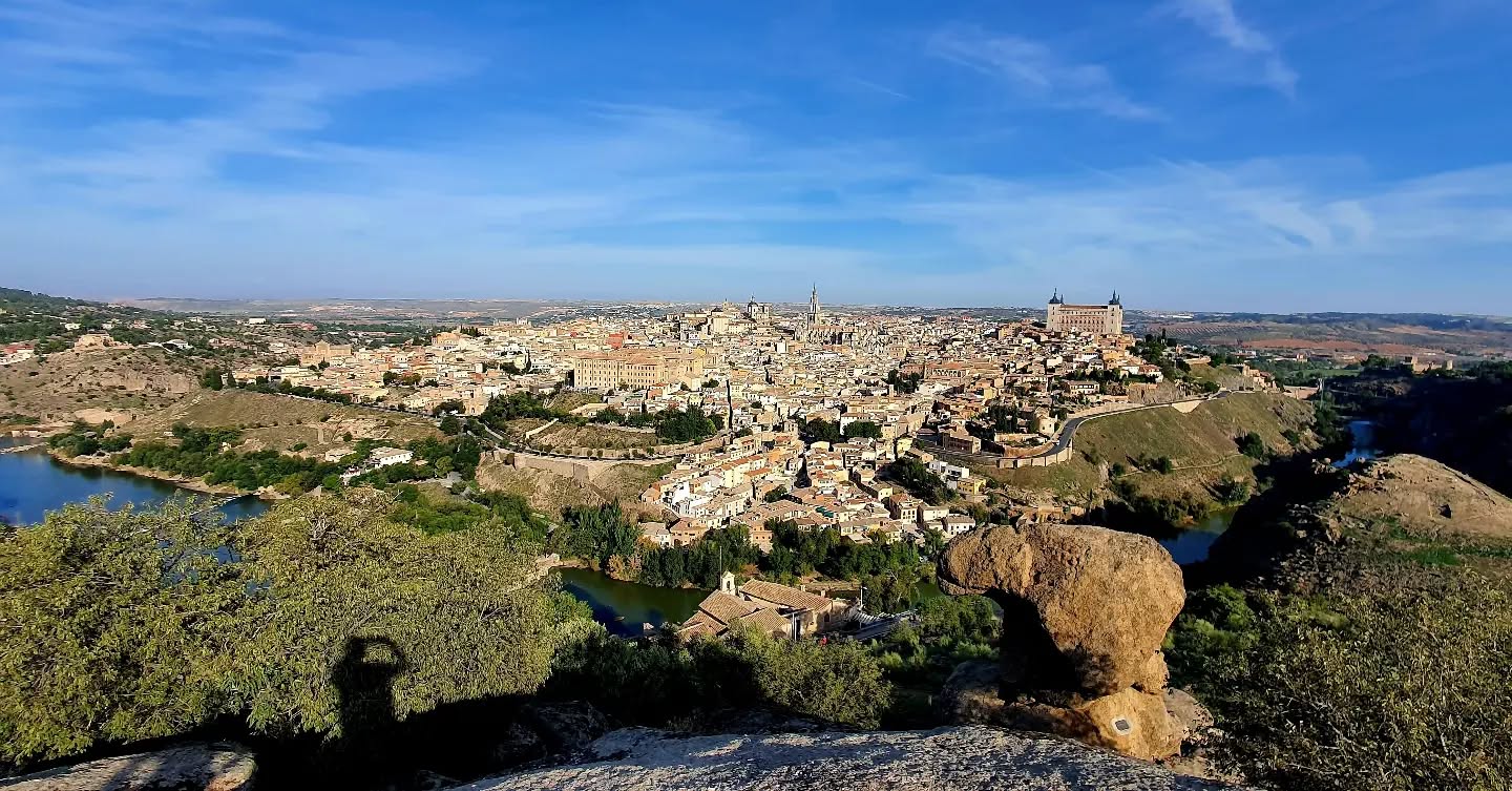 Toledo, beautiful city of Spain! Fantastic look from the hill! 2023 Oktober