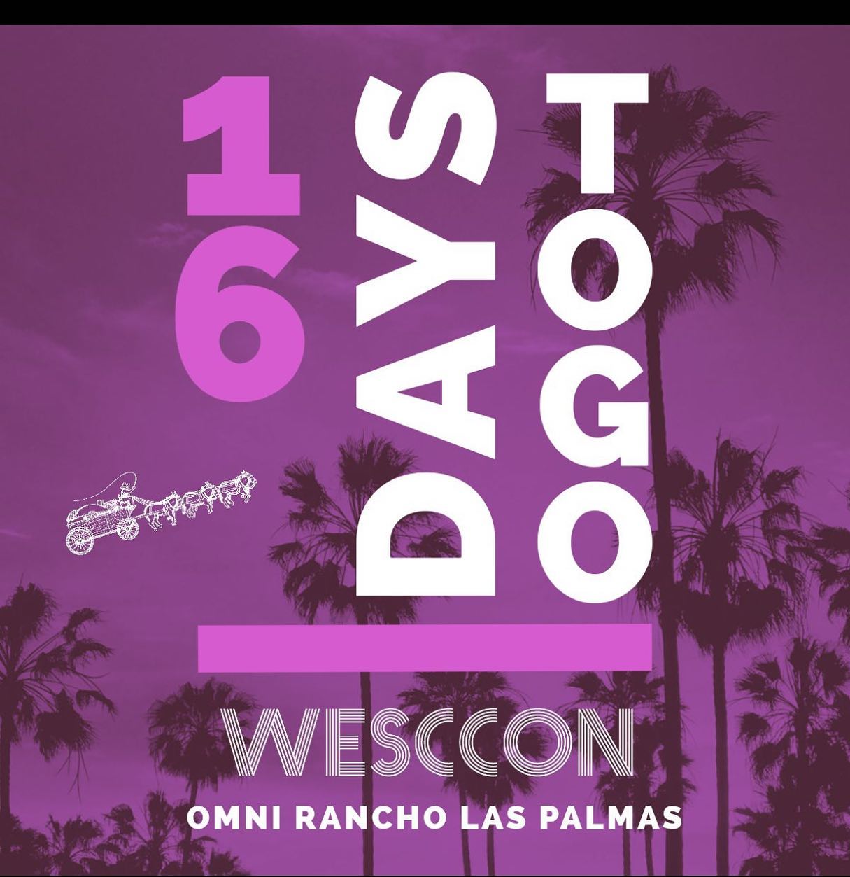 It’s the final countdown to #WESCCON2023