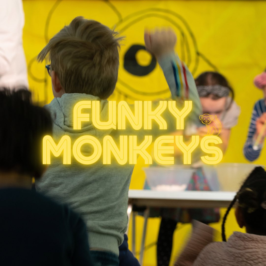 🍌Funky monkeys is back!!🐒
We are once again running our kids group this half term! Open to any children aged 5-11. Sign up now via our website (for free!)
Funky Monkeys will run for two messy and fun filled mornings 🗓️ Tues 24th & Weds 25th of October 10am-12pm.
Further details can be found in our website communitychurchputney.com/funkymonkeys