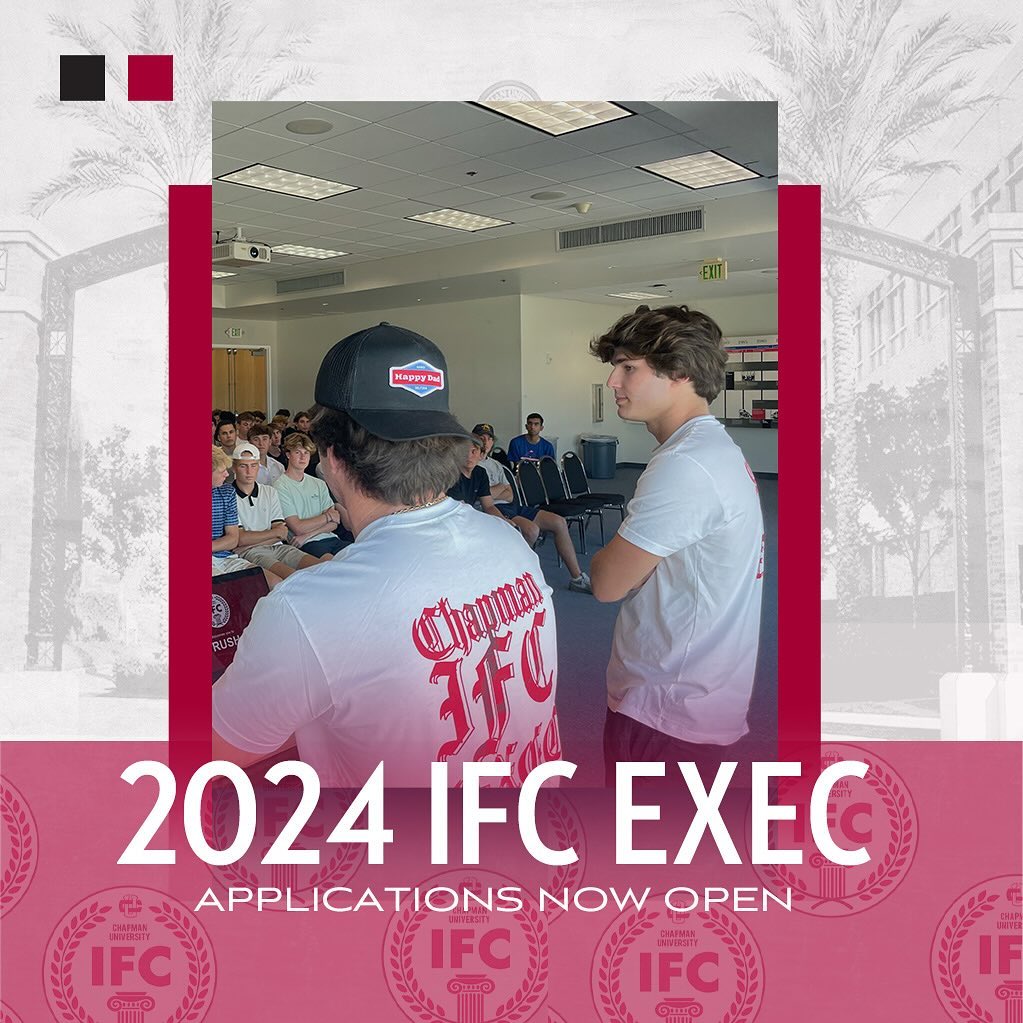 2024 IFC EXEC applications are now live!
Follow the link in our bio to fill out the application and reach out if you have any questions!