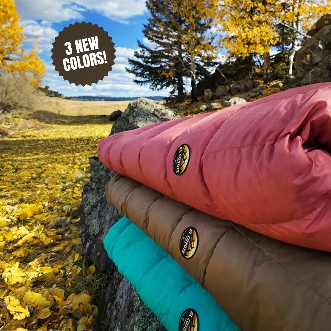 The Aspens are changing color and we have a few new colors around here also!
Three new colors of our proven 15D exterior fabric are now available
Glacial Teal - clean, crisp and super bright
Dusty Mauve - classic, sophisticated alternative to boring "bubble gum" pink
El Coyote - For those more interested in blending in rather than standing out
Always Handmade in USA 🇺🇸