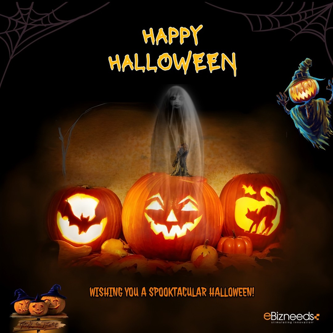 ๐ Happy Halloween from the ๐๐๐ข๐ณ๐ง๐๐๐๐ฌ team!
๐ธ๏ธ Wishing you a spooktacular day filled with treats and no tricks! ๐ฌ๐ป
#halloween #halloweenday #halloween2023 #happyhalloweenday #eBizneeds #itcompany #webservices #halloweenmakeup #happhalloween๐ #halloweendecor #wishes #pumpkin
