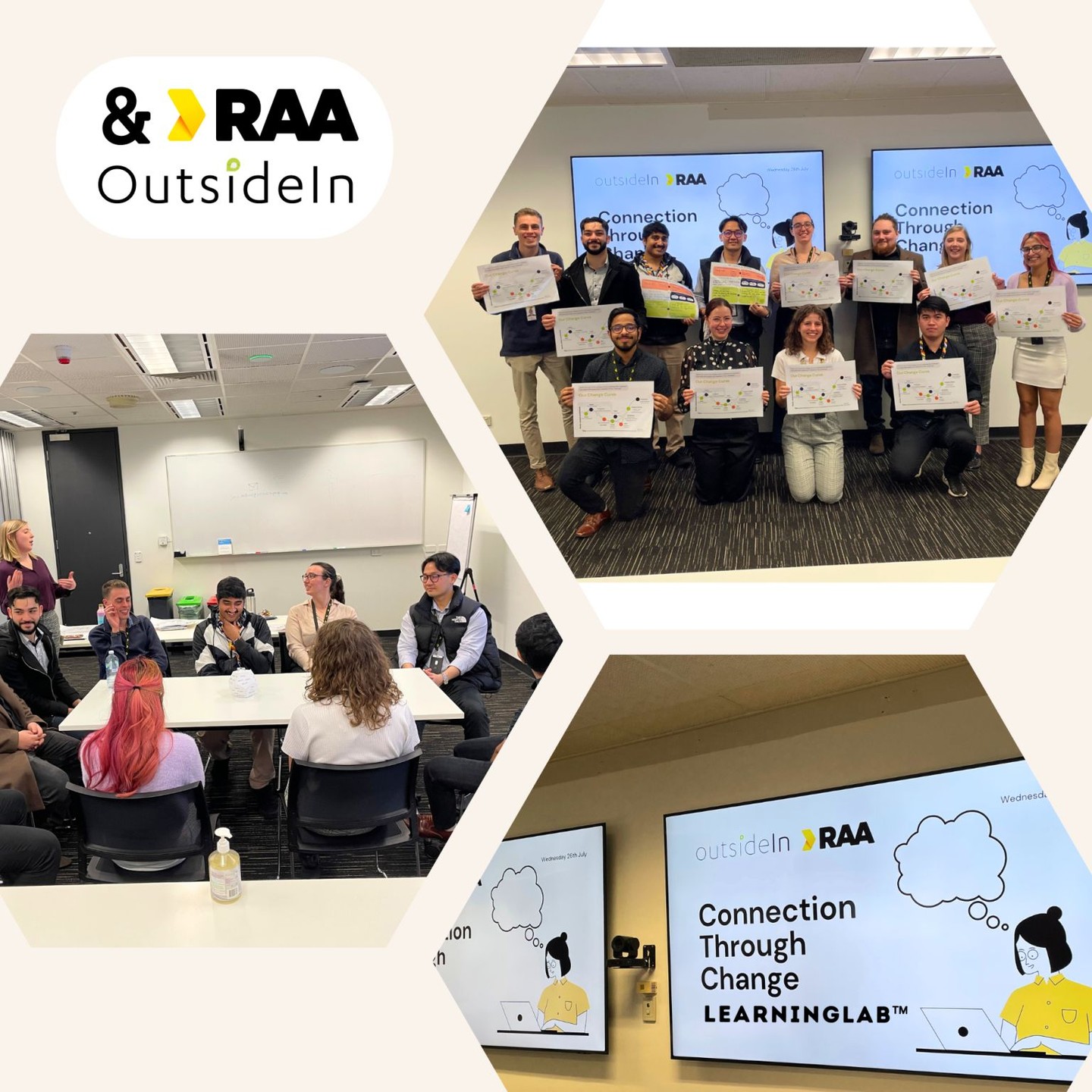 This month Jessica Milford and Sanne Baltussen connected again with the Graduate team from RAA, this time a mix of LearningLab™ alumni and new faces!
We explored how we stay connected through change, which was perfectly timed as on that very same day we were Congratulating the 2022 cohort Benjamin Babu, Nicholas Azzollini, Ruikang He, Liam Moretti, Qi Wang & Parthey Bhatt, on transitioning into the workforce.
We have thoroughly enjoyed working with the team of this #awardwinning RAA Graduate Program. Wishing them all success as they adapt into their new roles, with a new found lens on what change means to them.
Change is ever present in organisations like RAA that continue to strive for improvement and growth.
Congratulations Nicky McDermott, your leadership and guidance throughout our time partnering has been ever present. We look forward to seeing what's next in store...
#Graduates #Talent #People #Culture #GraduateProgram #SouthAustralia #SA #Adelaide #Careers #CareerSouthAustralia #MakeAMoveThatMatters #RAA