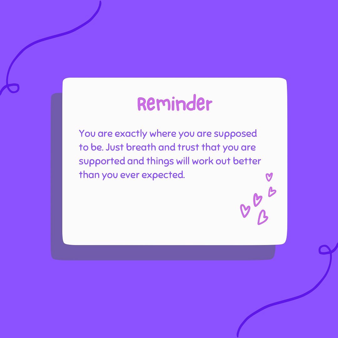 Trust. Trust that things are exactly how they are supposed to be. Things have happened exactly how they were supposed to. And you are loved and supported. Magic is about to happen for you, just trust 💜 #healing #healingjourney #wellness #wellnessjourney #wellnesscoach #manifestation #genekeys #love #psychology #thesecret