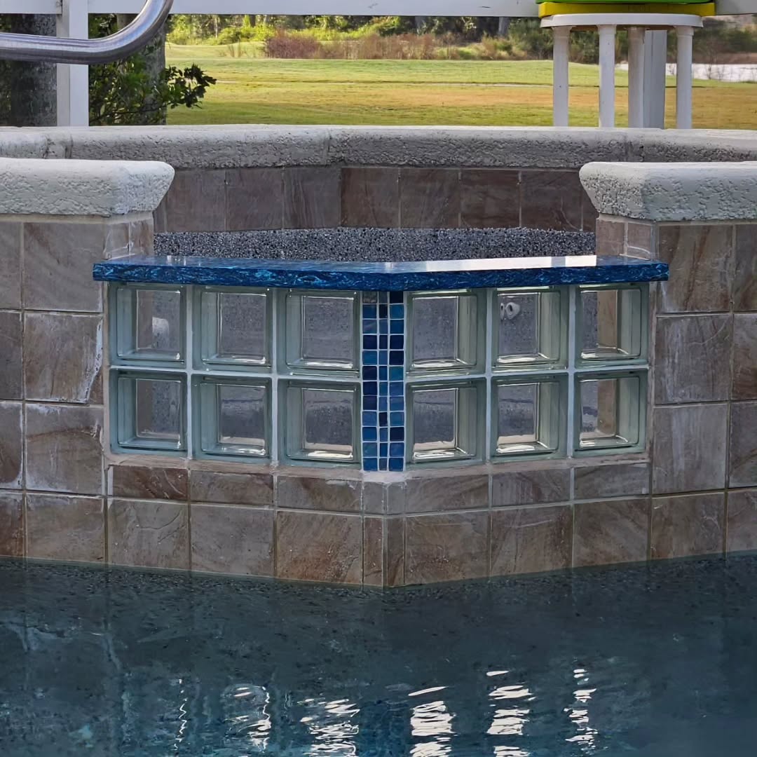 Glass block and Granite threshold replacement.