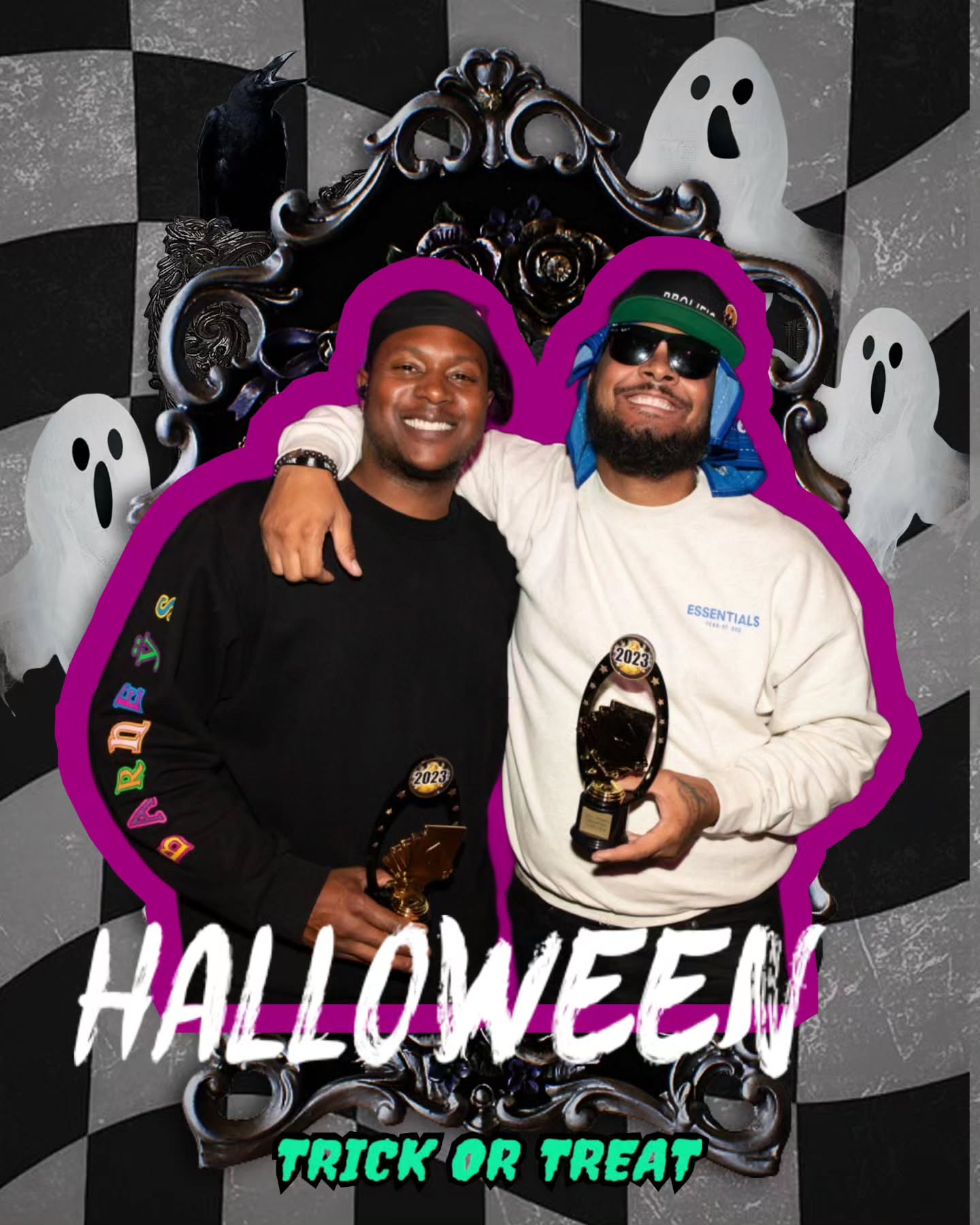 🎃🏆 Congrats to the winners of our 2023 Halloween Pop Up Spades Tournament! @da.ladies.choice & Courtney!!! Sin has now won two Halloweens in a row! Scary times! #SipNSpades #halloween #Spadestournament #Spades