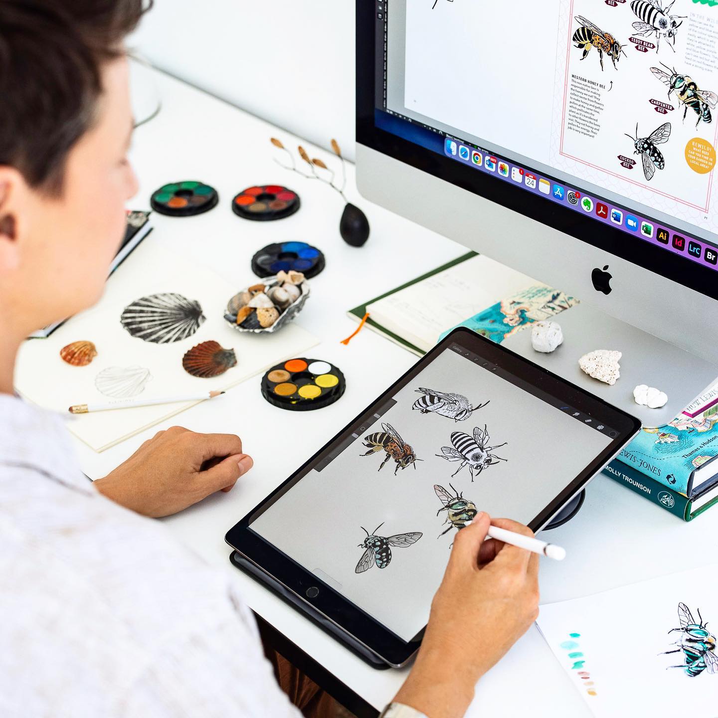 It’s interesting how things come full circle, I set up KSP as a print and publishing services shop, but the demands for websites and branding soon became the majority of our work. And now I’m back to where I started, helping clients with publication design and publishing.
I must admit I adore print, it’s my specialty and I was lucky to work for some of Australia’s biggest publishers in my career before KSP. So I’m happy for the swing back as I’m also an avid collector and reader of books, and I love illustrating.
The book projects take months - my own book Rewilding Kids Australia took over 6 months (often 7 days a week) to write, illustrate and design. Then another 6 months to print and publish with @hardiegrantbooks
I’ve been helping a few clients self publish picture books for most of this year. Some of which I was able to do the illustrations for as well as the design and publishing. I’ll share some pics soon.
This work is a joy and a passion, and it’s so rewarding seeing clients holding a physical copy of their own book when it’s finally delivered.
📷 @rachaeltagg
Rewilding Kids Australia available at bookstores and @rewilding_life