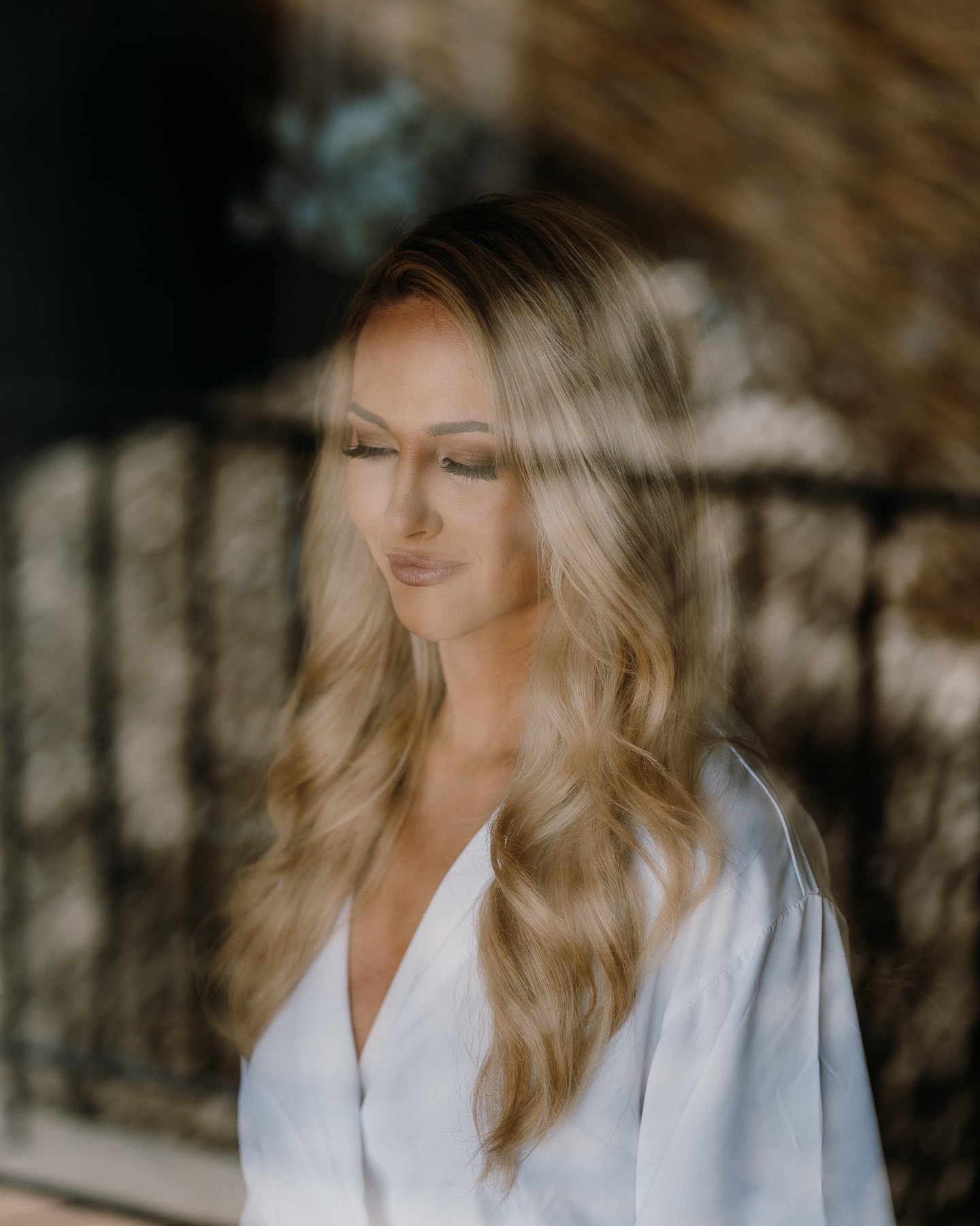 Beautifully ready for her ceremony 💍🤍