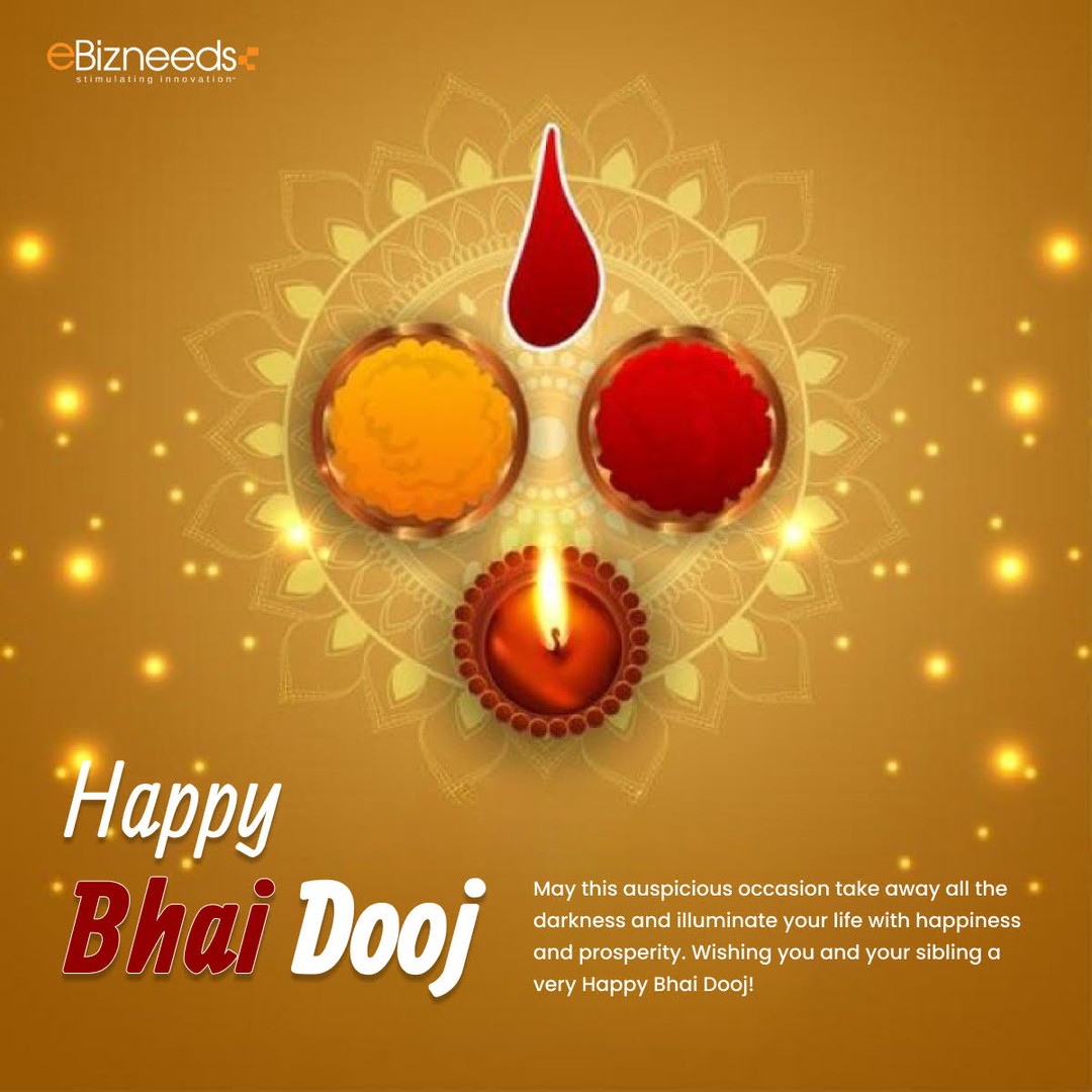 ๐ Celebrating the bond that goes beyond business - on this auspicious occasion of Bhai Dooj, eBizneeds extends heartfelt wishes to all the brothers and sisters out there!
May your partnerships be as strong as the sweetest bonds of love. ๐ผ๐ค
#bhaidooj #bond #celebrations #festival #itcompany #webservices #mobileappdevelopmentcompany #webdevelopmentservices