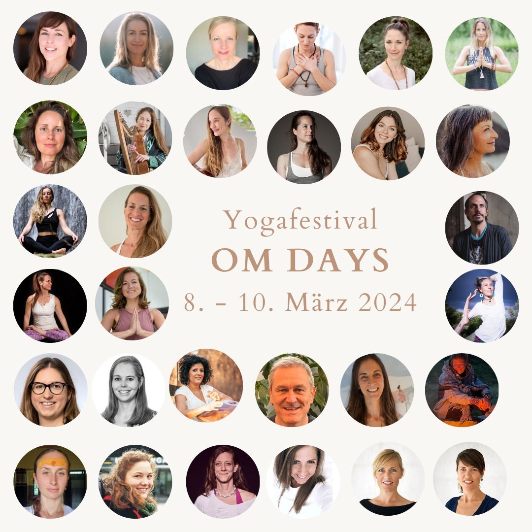 Es ist soweit! Das sind sie: unsere wunderbaren Lehrer/innen, die wir für die OM DAYS 2024 gewinnen konnten. Sie alle werden dich während der drei Tage teilhaben lassen, an der Vielfältigkeit ihrer ganz persönlichen Interessen und Leidenschaften. Lass dich von ihrer Energie und Begeisterung für Yoga auf deine ganz persönliche Yogareise mitnehmen.
Und schon bald hat das lange Warten ein Ende und wir präsentieren dir das Detailprogramm vom 8. - 10. März 2024. Das nächste Update folgt mit einer Überraschung für unsere Festivalbesucher. Überraschungen und November passen bekanntermassen gut zusammen - stay tuned!
@chrisyogabern
@lunaschmidtyoga
@yogatanja_zurich
@_kirbanu
@alohayoga.ch
@isabellayoga.ch
@stefanie_klees
@flaviataoyoga
@yoga_nora
@kamalavita
@ephraim_salzmann
@valeria.almarales
@cat_acro_yoga_wellness
@ccastellan
@shan
@steffischritter_seelechraft
@andreatreschyoga
@nataschayoga
@chantalhauseryoga
@anneeberhardt
@ggi_yoga
@frauenfelderkarin
@sarah.schilliger
@yoga_schmuck_fefy
raumderimpulse_handpan
@prana_meditation_joe
@adriana.sbsc
@mahakali_catalin
@shantishanti_weiblichesprinzip
#yogafestival #yoga #omdays #yogaschweiz #yogaaarau #meditation #sanskrit #yogi #yogini #yogateacher #yogastudent #yogalive #yogapractice #aarau #switzerland #mantra #yogatoday #yogaworkshop