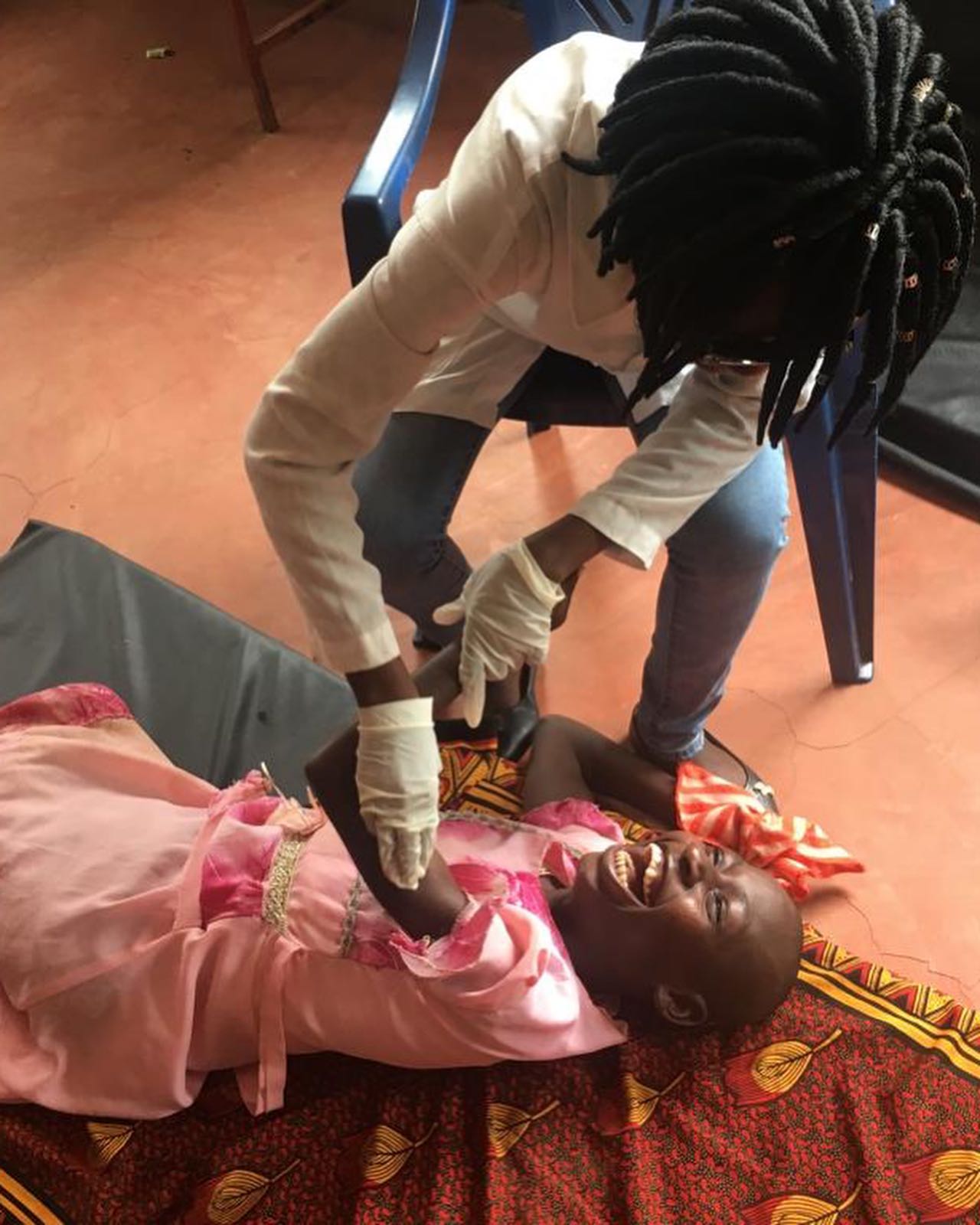 Disability programme: At our disability clinic, around 120 families attend each week for an appointment with our resident Occupational Therapist. Her patients make wonderful progress and Mums get a chance to chat together. We also sponsor children with additional needs to attend specialist schools. We visited a deaf school and school for learning difficulties. #stepeterslifeline #poverty #disability #hiddendisability #specialeducation #deafcommunity #education #cerebralpalsyawareness