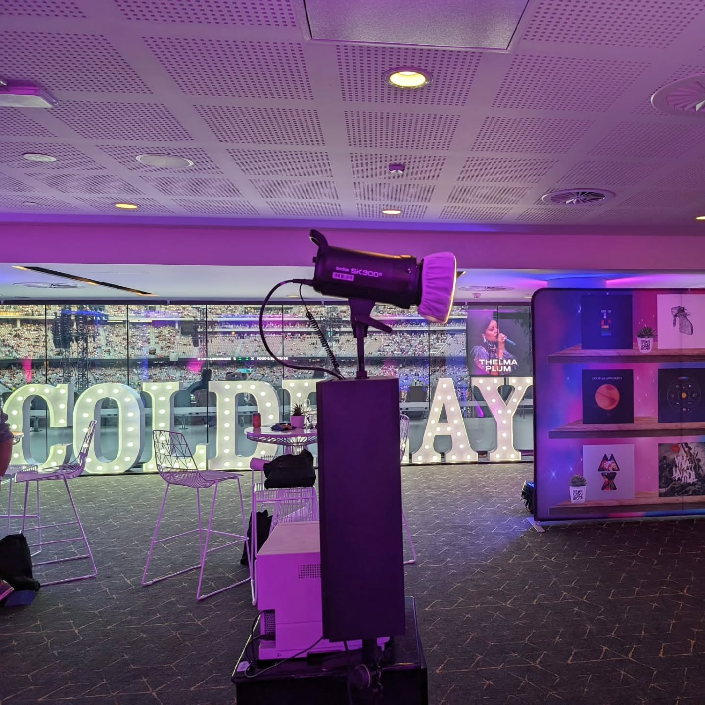 A big thankyou to Amazon for inviting us to Coldplay and having one of our awesome photobooths on display for you and your team... It was an awesome night, the photos were fun and the show was amazing!