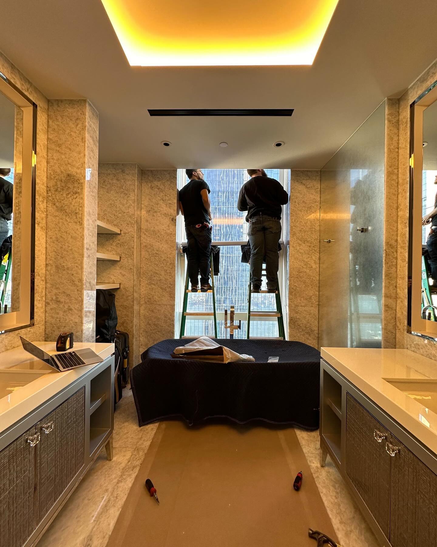 Team getting it done! Love this shot