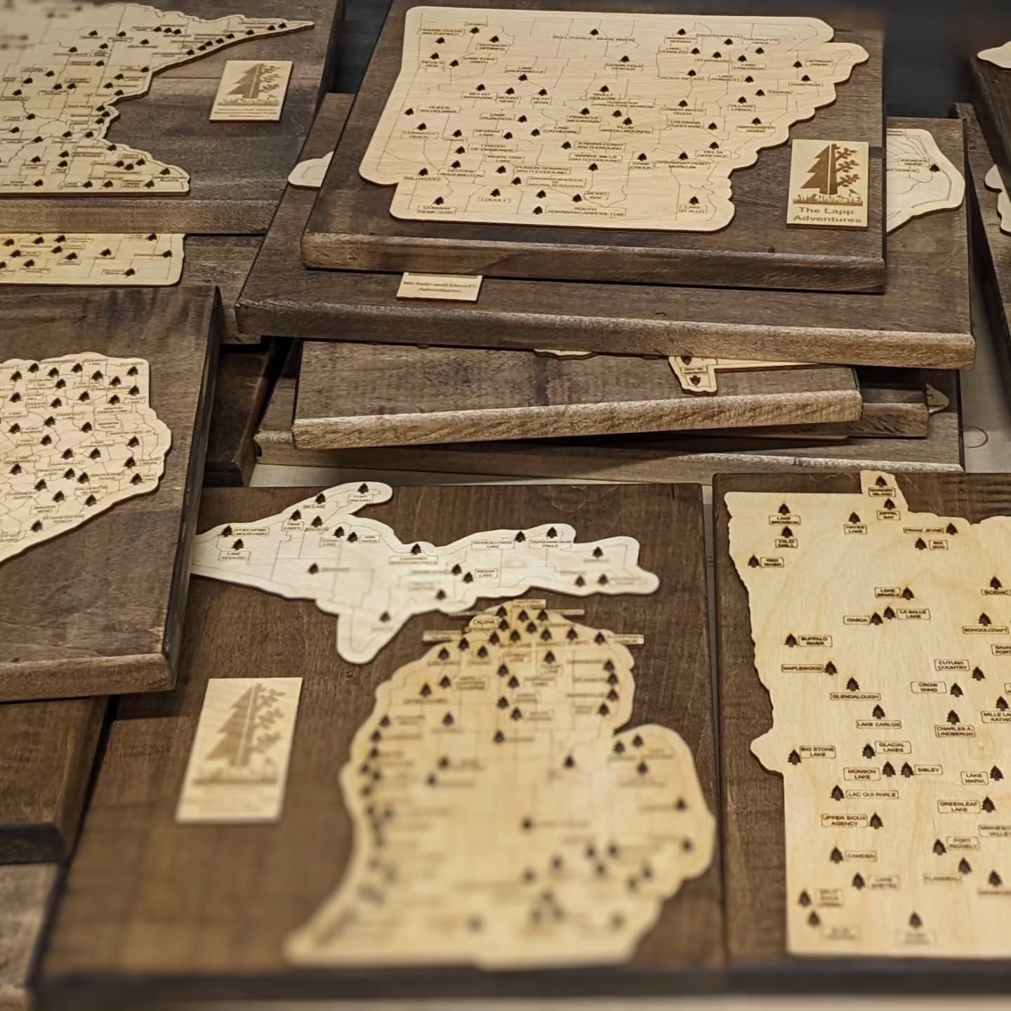 It's been a busy week with over 100 maps ordered and shipped. We are currently out of stock on our Etsy Store but are hoping to put them back into stock later this week! We have also added a couple of new state park maps as well as 2 new style of maps!
We do still have some available and lots of other items in our pop up shop.
E 2nd St Litchfield
We will be open:
Dec 9, 16 and 21-23 10am-6pm.
#smallbusiness #handmade