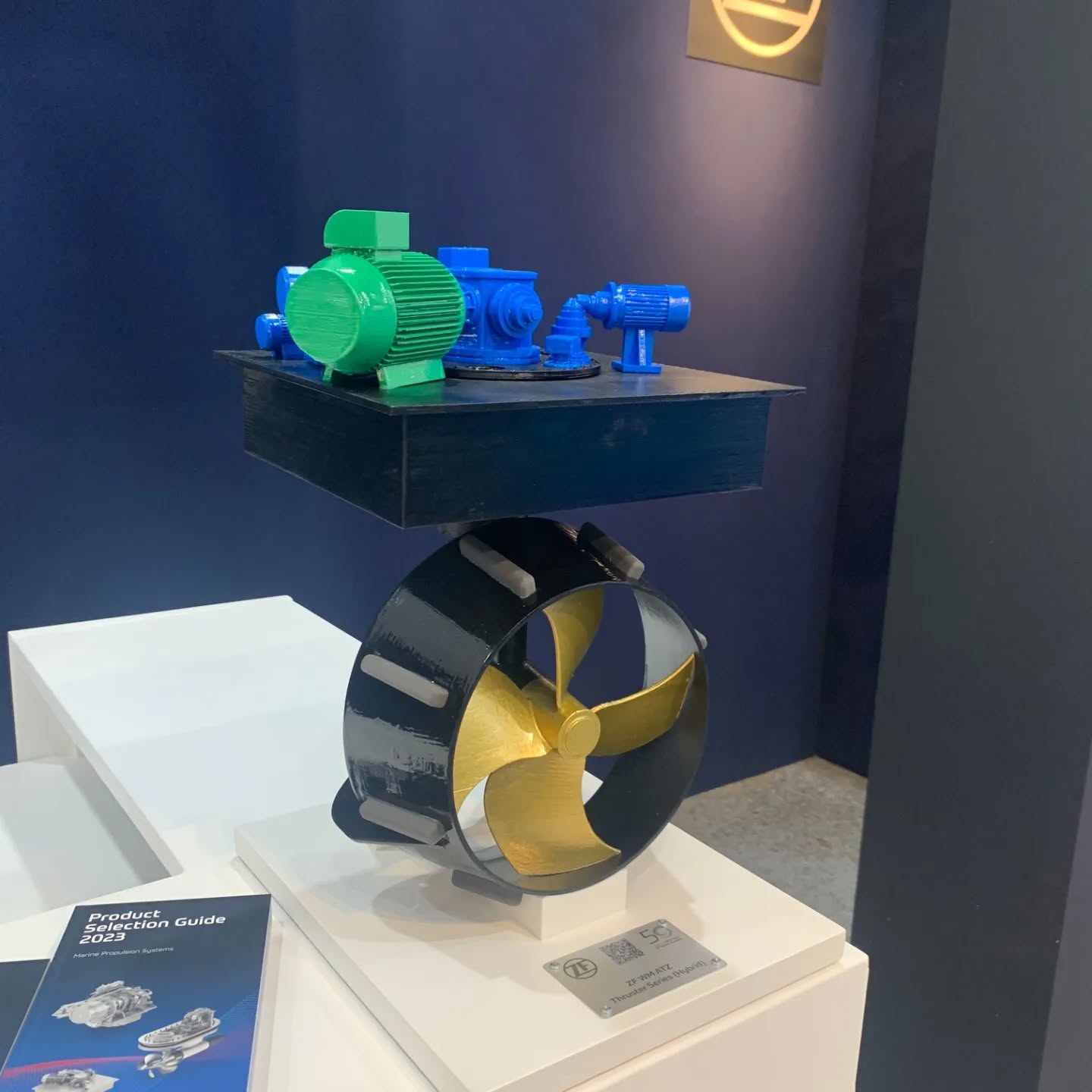 We designed and printed this scale mode of the ZF WM AT hybrid thruster for ZF Marine!
This picture was taken at a fair. Nice to see the model being used for demo's all over the world already. 3D printing can provide valuable insight in products for customers.
#3beeprinting
#3ddesigns #3dmodeling #thrusters #zfmarine #scalemodel #scalemodels #3ddesign