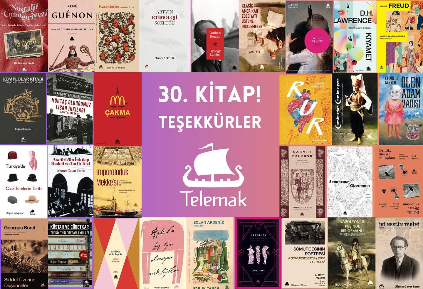 Bu akşam 30. kitabımızı duyuracağız. Bu süreçte bizden desteğini esirgemeyen kadirşinas okurlarımıza, kıymetli yazar ve çevirmenlerimize müteşekkiriz.
Kitapların tasarım yükünü çeken Fatih Mutlu'ya ve pek çok kapakta imzası bulunan Ömer Faruk Yıldız'a hassaten teşekkürler. Dağıtım, matbaa ve kitabevi emekçilerinin alınteri olmasa kitaplarımız yayan kalırdı, onlara da teşekkür ediyoruz.
Maddi manevi tapajlarımızı tashih ederek, yeni kitaplarla büyüyoruz, rüzgârı kitaplara doldurmak sözümüzde durduk sanıyoruz.
"Kim bilebilir
Hangi rüzgâra eğildi
Kıvrımını çoktan almış bu yaman ezgi" C.Z.