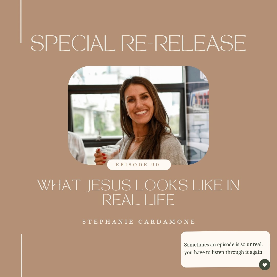 Sometimes an episode is so unreal that you have to listen through again — and this is one of those special ones.
Stephanie Cardamone came on the podcast back in June to tell her testimony of coming to know Jesus and it quickly became an all-time fan favorite.
Plus this conversation couldn’t fit more perfectly in this Christmas season as we remember the way that Jesus came to earth and Steph’s story shows us how Jesus is still working in real life.
Available everywhere you find your favorite podcasts ✨