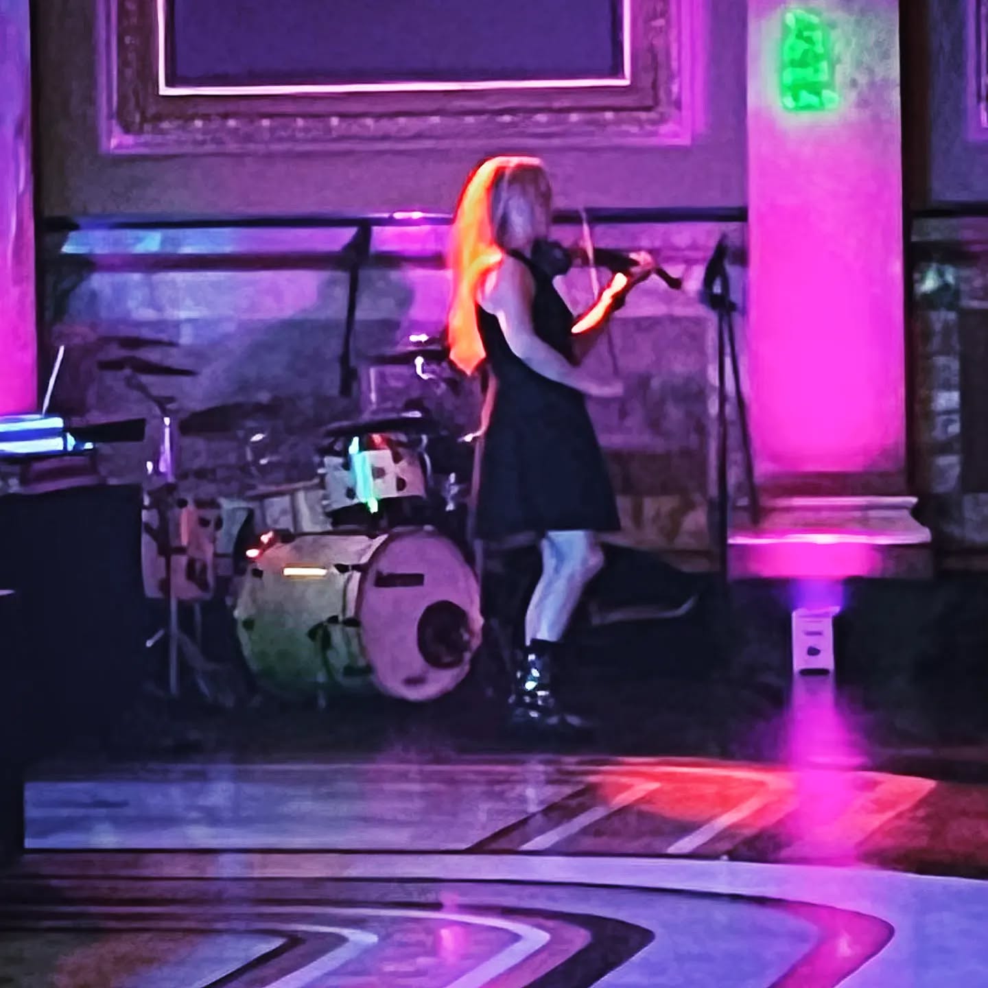 How meta is it to post here at a Meta holiday party? Can't resist! #electricviolin #dj #holidayparty