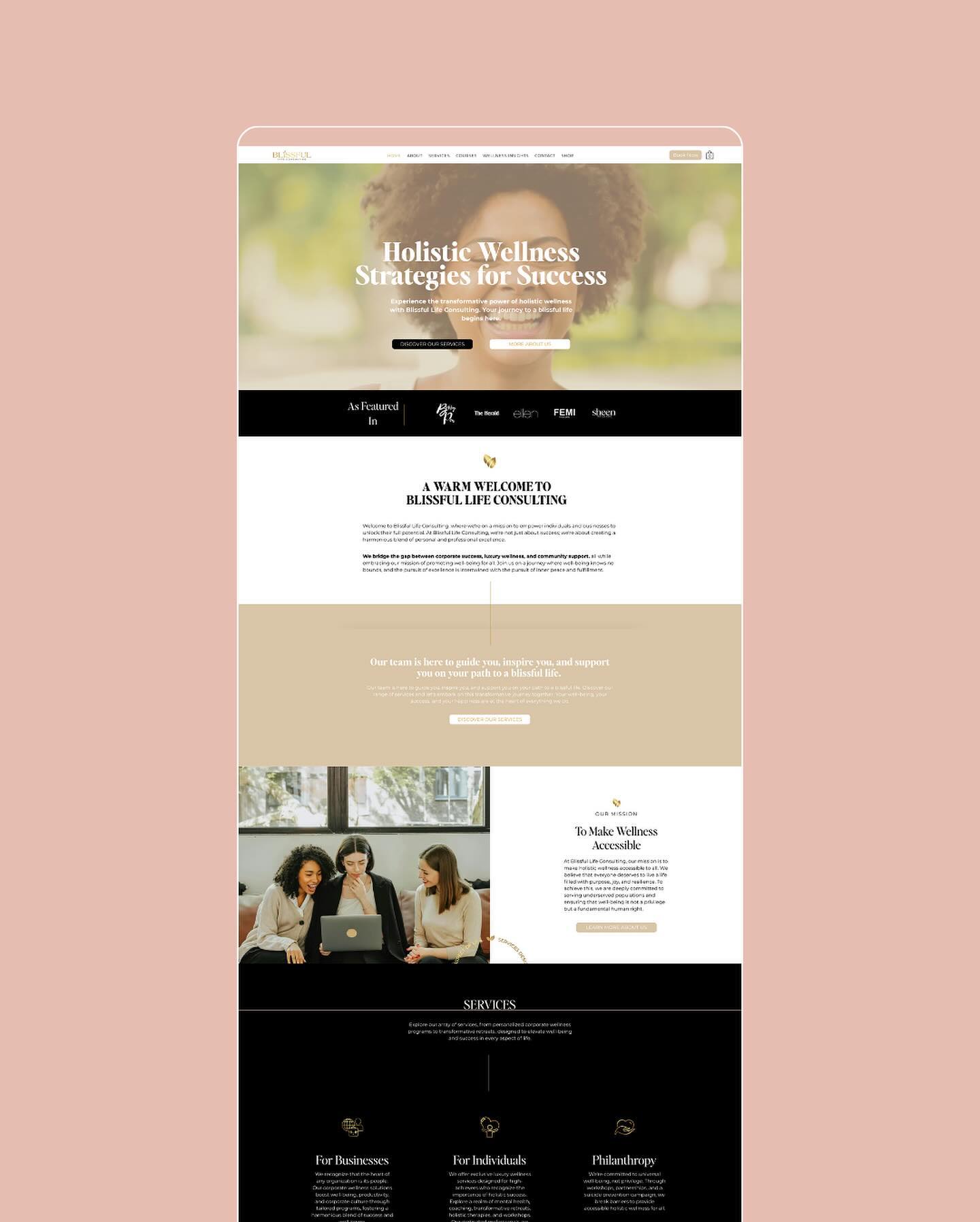 Corporate with a touch of luxury ✨
At Monday’s Muse, I understand that it’s the subtle details that elevate a brand and brings everything together. For this muse, it’s the seamless blend of professional and plush, to the meticulous touches that make a site not just seen but felt.
Swipe for the experience 💕 #itsmondaysmuse
#wixwebsite #wixwebsitedesign #wixwebsitedesigner