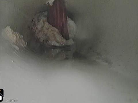 Timber stake has been in client sewer system for years causing constant blockages