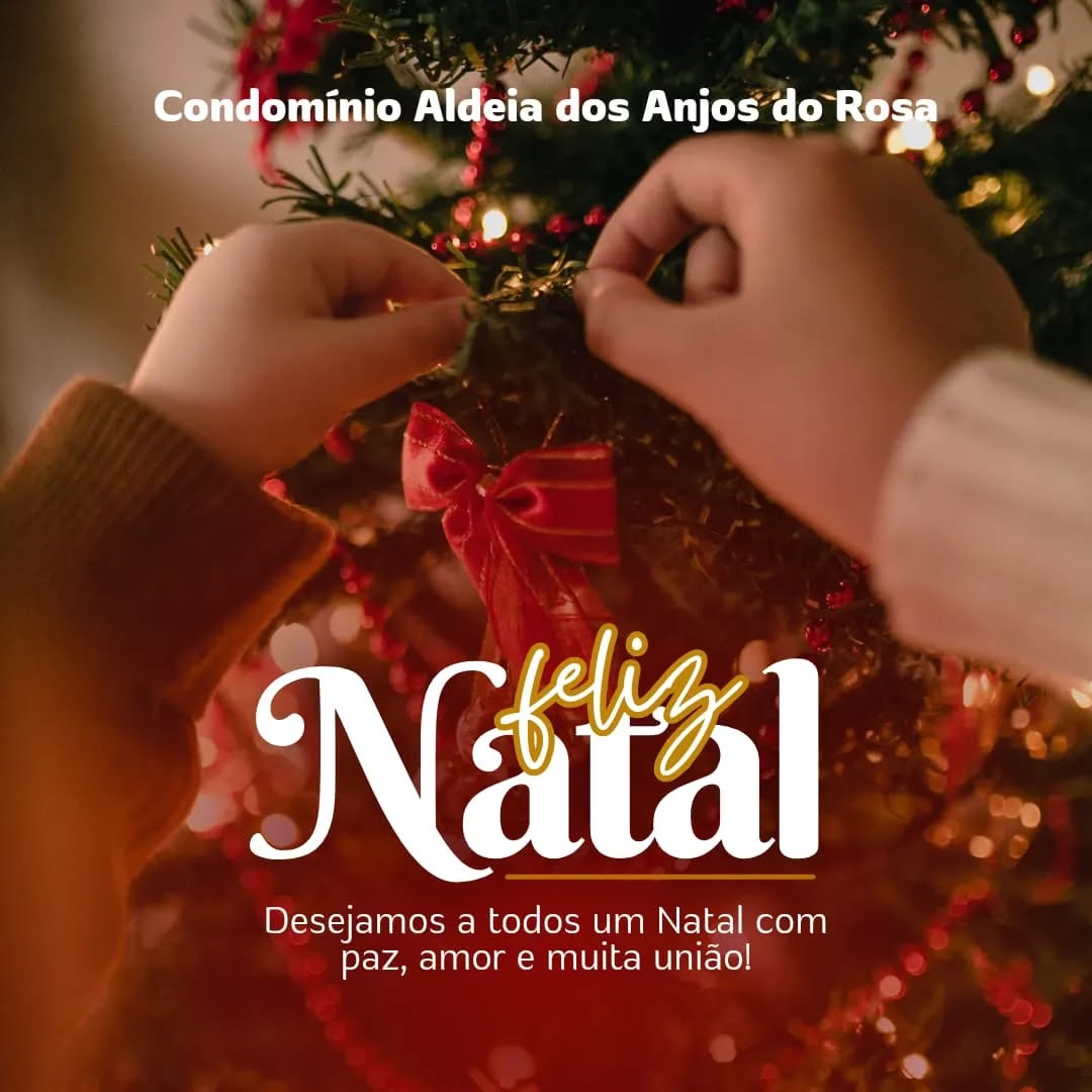 Então é Natal, que o nascimento do menino Jesus traga para todos o espírito do amor, da paz e da união.
Feliz Natal!!
Condomínio
Aldeia dos Anjos do Rosa
48 99949 1971
www.aldeiadosanjosdorosa.com.br
#praiadorosa #imbituba #santacatarina #sc