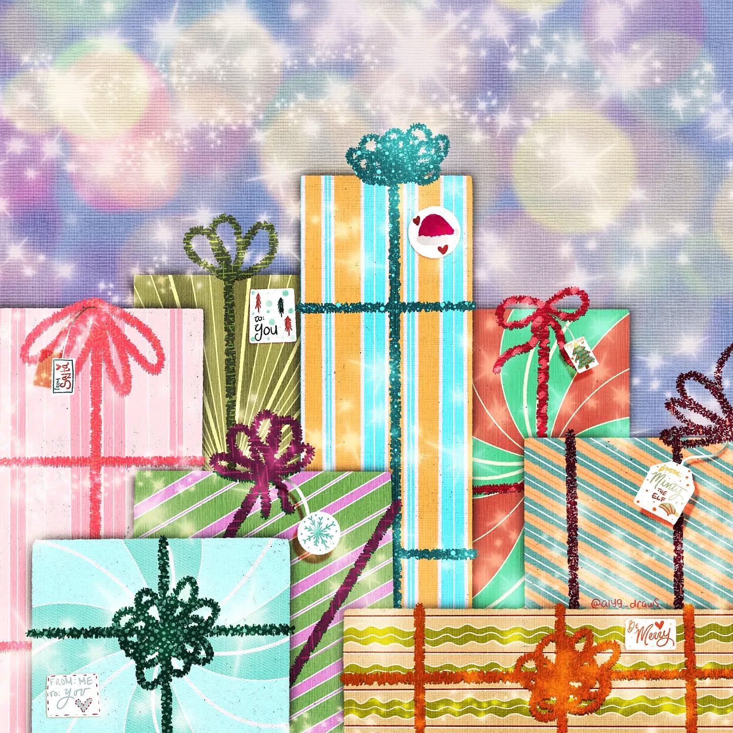 Presents and Peppermint 🎄🎁❤️🤍
The 6th prompt for the #frostyandfestive2023 drawing challenge! I dunno why but I don't really like this one too much 🤷🏾♀️ hopefully you do!
(ALSO ITS ALMOST CHRISTMAS LIKE WHAT?!)