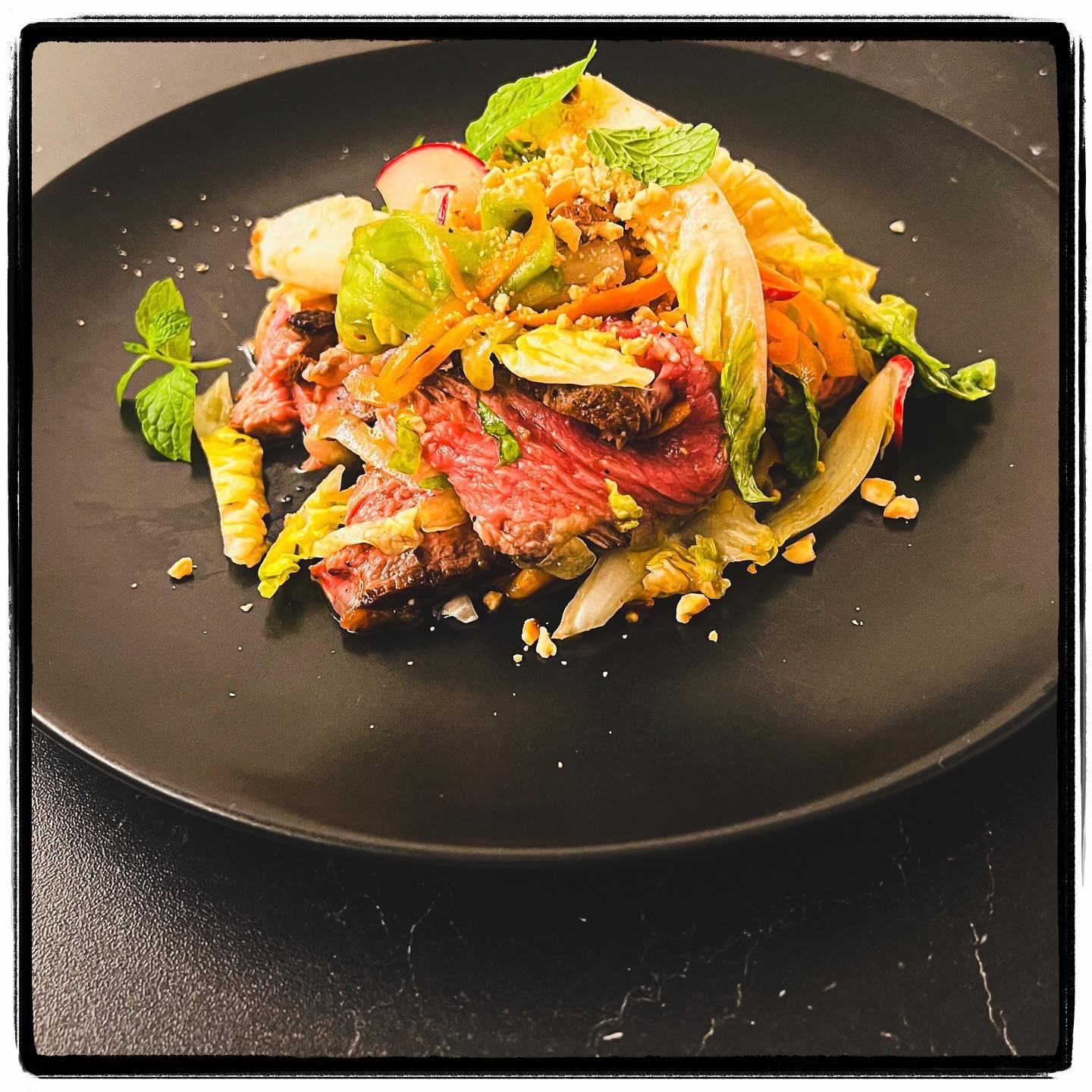 This week’s main course is a Thai Flavoured Beef Salad! It’s really easy to make even for a weekday! And equally impressive for a dinner party. Checkout the website for recipe and the menu. #thaifood #steakdinner #steak #beef