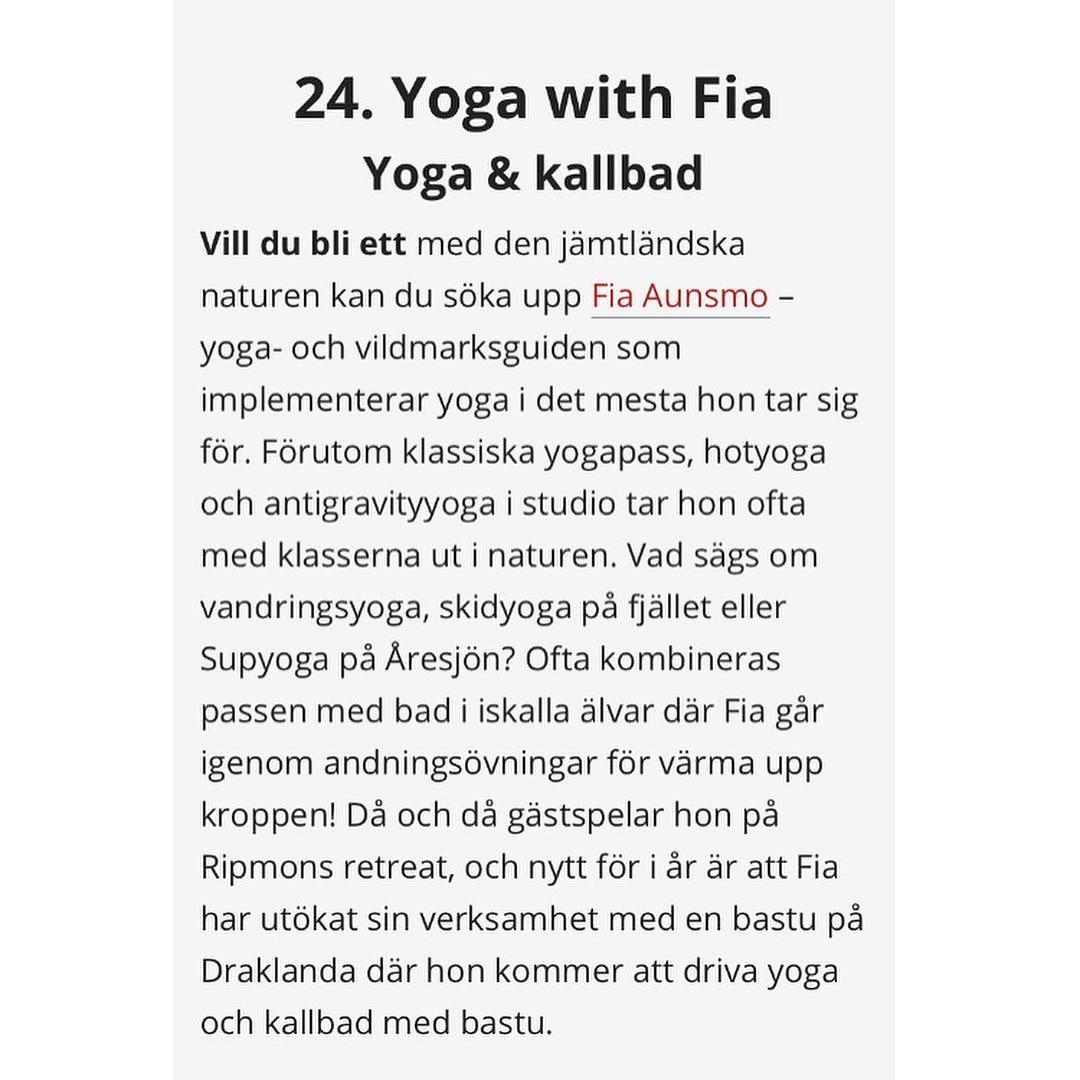 Publicerad 25 bästa tipsen i Åre @vagabondmagasin läs om de 24 andra i länken!!
http://www.vagabond.se/artiklar/resmal/20210212/basta-tips-are/
#kurortåre #yogapåfjället #wimhoff #yoga #andas #isvak #draklanda #isbad #kallbad #kurbad #spa #åre #åresweden #bastu #vedeldadbastu #sportlovstips #sportlovstipsåre #destinationåre #destinationåre #luftgäster 📸 @isbergsphotography