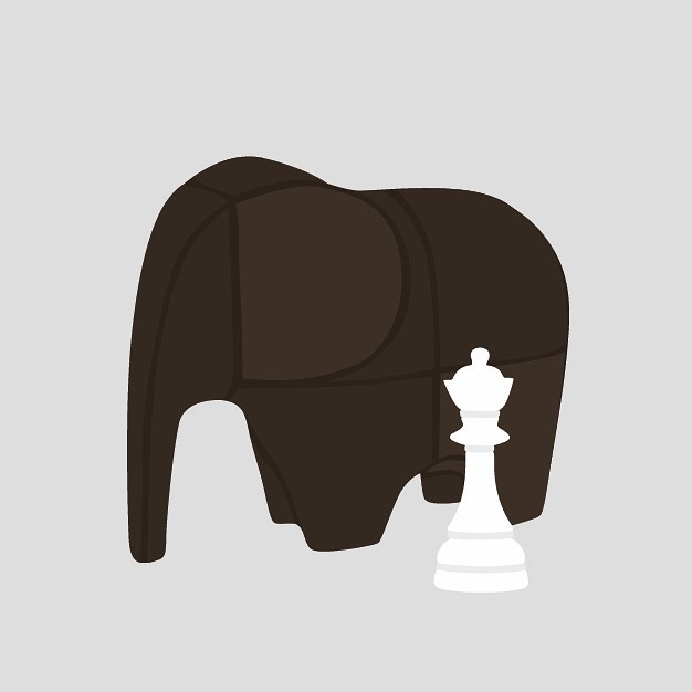Perfect match #illustrationoftheday #illustration #iloveillustration #chess #elephant @hermes