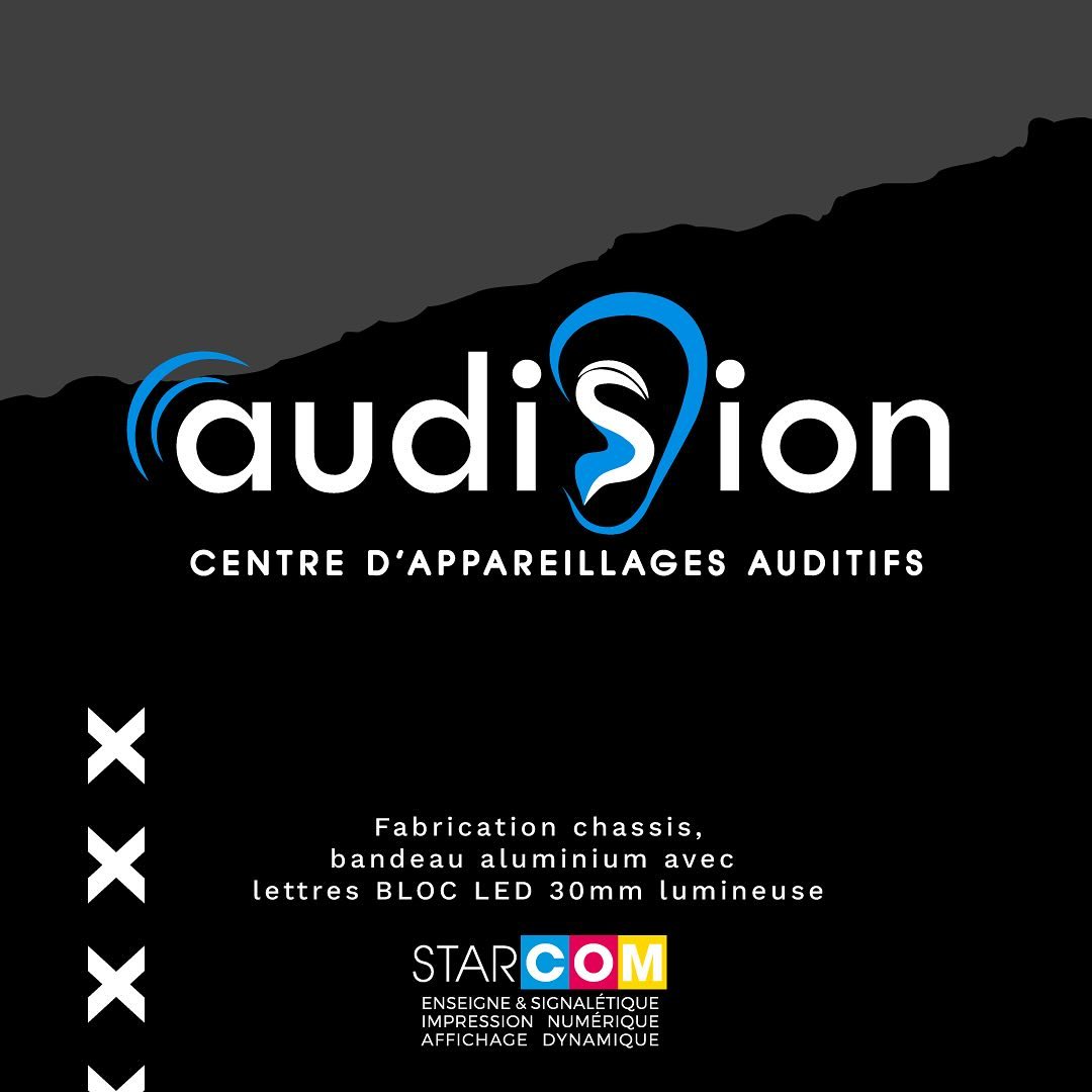 ✨🔊 Lumières sur Audision ! 🔊✨
Nous sommes ravis de vous présenter notre dernière réalisation pour Audision à Marseille. Notre équipe a fabriqué un magnifique bandeau en aluminium avec des lettres lumineuses BLOC LED de 30 mm, apportant ainsi une touche d’élégance et de visibilité à leur entreprise. 💡🌟
Chez Starcom, nous nous efforçons de mettre en lumière les entreprises locales grâce à notre expertise en impression numérique. Que ce soit pour l’enseigne de votre boutique ou pour d’autres besoins en communication visuelle, nous sommes là pour vous offrir des solutions sur mesure. Contactez-nous pour discuter de vos projets d’impression numérique ! 🖨️🎨
.
📞04 91 33 23 47
👨💻www.imprimenseigne.fr
.
.
#ImpressionNumérique #LettresLumineuses #Audision #Starcom #Visibilité#enseigne #made #fabrication #artisanat #artisan #design #logo #3dletters #enseignmarseille #marseille#enseignelumineuse #led #signaletique #logo #fabrication #devanture #commerce #paris #ledsign