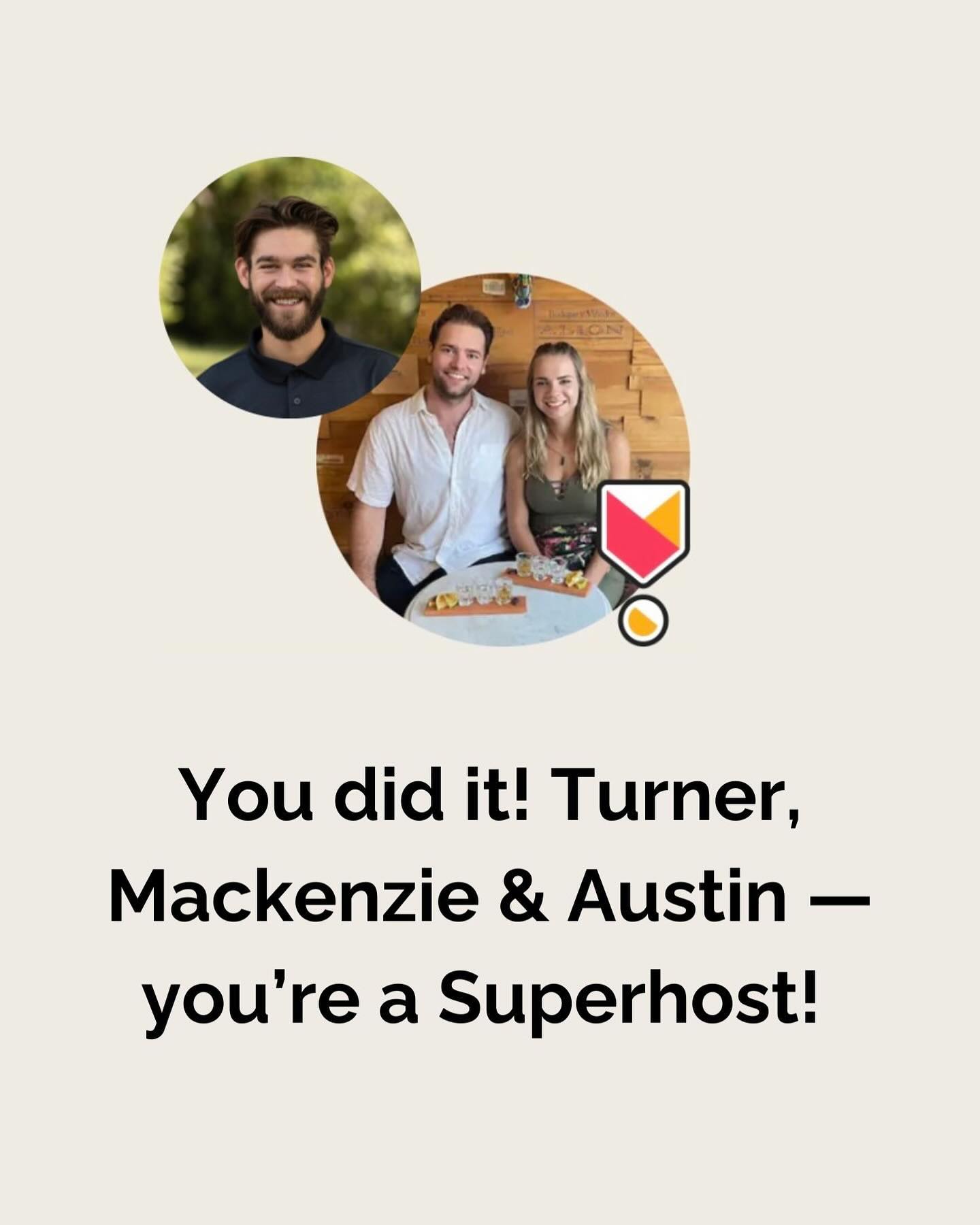 We did it🙌🏼 Say hello to AirBnb’s newest Superhosts!
