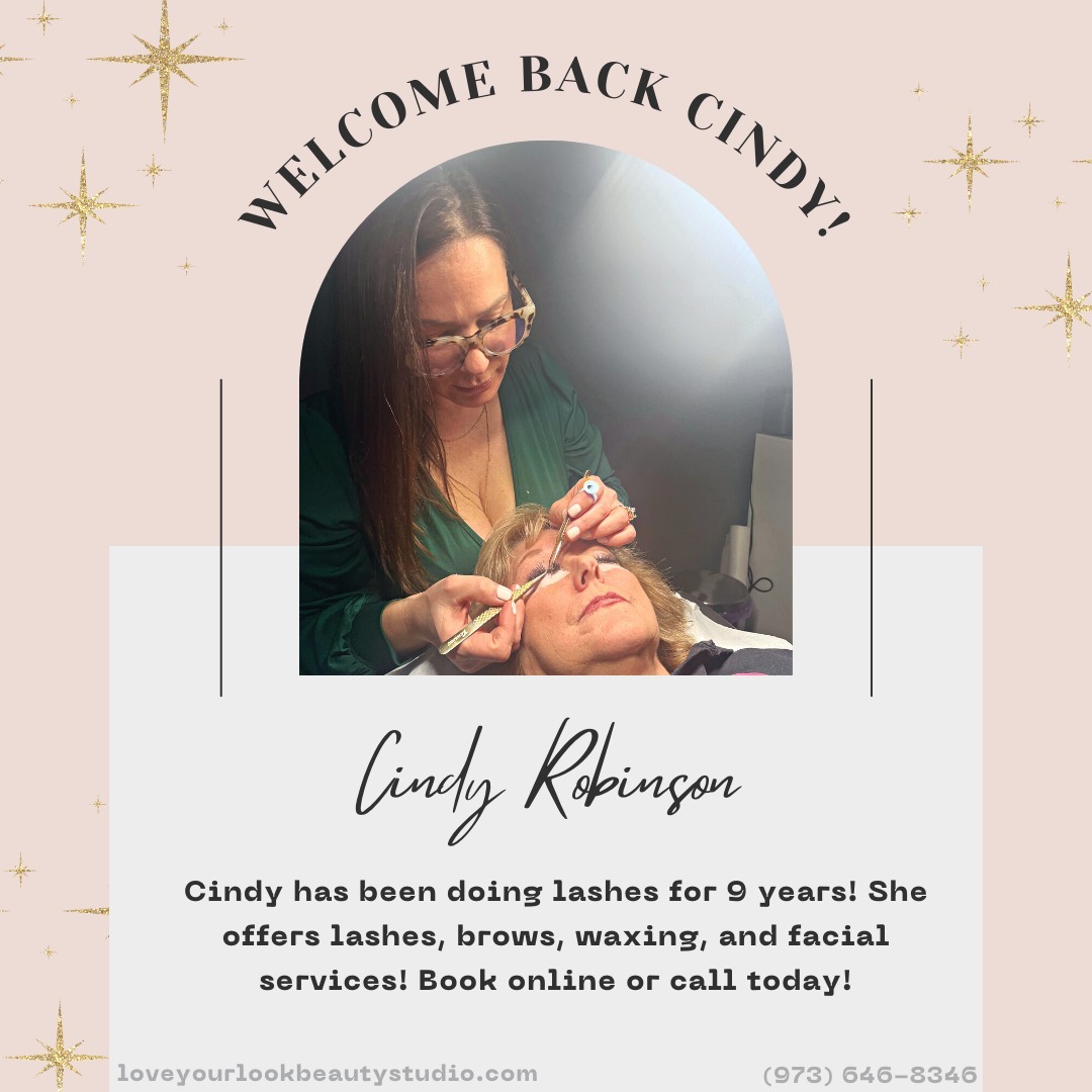 Everyone give Cindy a warm welcome! We love having her on board at Love Your Look. She is incredibly talented at her craft ❤️ Book her for your next appointment!
#lashtech #njlashes #eyelashextentions #lashextensions #esthetician #loveyourlookbeautystudio #browartist
