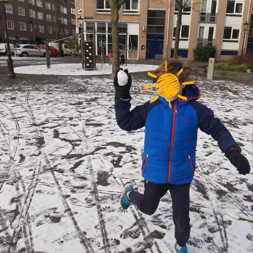 Sneeuwpret op Aldoende. ❄⛄