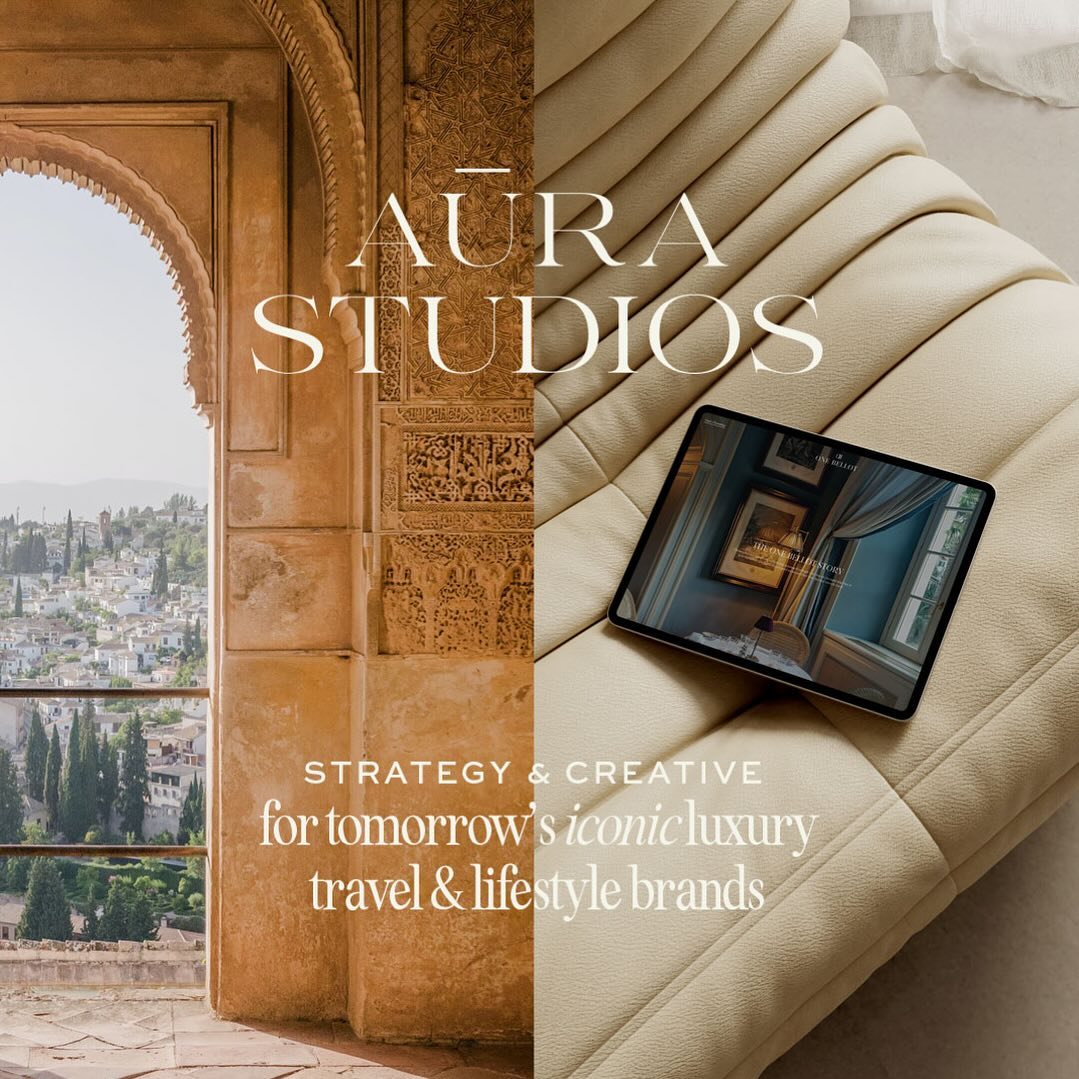 Aūra’s beginnings are rooted in luxury travel, a shared creative vision and friendship. Collectively, we have spent over 15 years working with some of the world’s most respected luxury brands. Now, we channel this unique experience into elevating the icons of tomorrow.
From strategy to branding, video to web design – we’ve individually honed our crafts in order to become a formidable team of creative minds.
To become Aūra Studios.