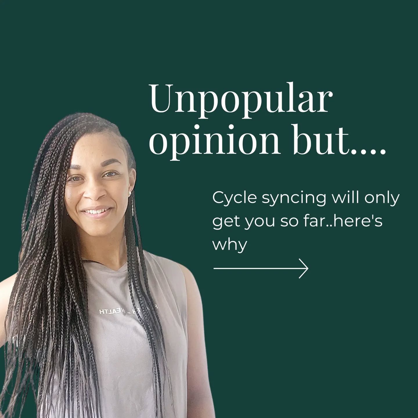 Hey yall, let's talk cycle syncing ! ✨
Cycle syncing is a hot topic, and I absolutely use it myself, but remember, it's just one piece of the hormone puzzle. Your body's a complex symphony of hormones, and focusing solely on your menstrual cycle can miss the bigger picture.
Here's the scoop:
🤯Stress, sleep, and diet are major players, too! Chronic stress throws your cortisol (stress hormone) into overdrive, disrupting everything else. Sleep is when your body repairs and rebalances, so prioritize those Zzzs. And remember, food fuels your hormones! Nourish your body with whole foods as often as possible!
🔍Underlying conditions can also be at play. This is the biggest stall in a breakthrough I see when relying solely on cycle syncing. PCOS, thyroid issues, nutrient deficiencies, infections, and gut imbalances can all affect your hormones. 🩺 If you're struggling, hit my DMs! This is where bloodwork and thorough assessment come in. They can help you get to the root of the issue with a custom protocol.
👂Listen to your body! Beyond your cycle, pay attention to your energy levels, mood, sleep patterns, and digestion. These are all clues to what's going on inside. There's nothing worse than syncing to the extreme and still seeing symptoms persist. Always ask why!
Be patient with yourself, celebrate your progress, and don't get discouraged if things take time. Every step towards a healthier, happier you is a win!
Comment RESET if you're ready to get direction for your hormone balance!
#hormonebalance #morethancyclesyncing #holistichealth #wellnessjourney #selfcare #functionalnutritionist
**Disclaimer:** This is not a substitute for professional medical advice. Always consult with your doctor or healthcare professional if you have any concerns about your health.