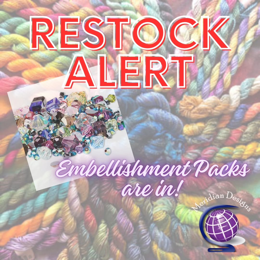 A bunch of sold-out embellishment packs are nack in stock, and a brand new one has arrived. Murdoch-Warrior of the Sea now has his own kit!
If you've been waiting for kits for Mei Li, Kristin, Sweet Maple, and more, now is your chance to grab them.
#meridianxstitch #meridiandesigns
#crossstitch #crossstitchdesigner
#crossstitching #crossstitchersofinstagram #crossstitchpatterns #xstitchpattern #xstitching #xstitcher #stitchersofinstagram
#xstitch #xstitchersofinstagram #puntodecruz #puntocroce #korssting #korsstygn #kreuzstich #pointdecroix
#needlework #crossstitchlover #crossstitchland #crossstitchlove #crossstitchingisbadass #stitchersgonnastitch #dmcembroidery #lovecrossstitch #xstitchaddict
#crossstitchaddict