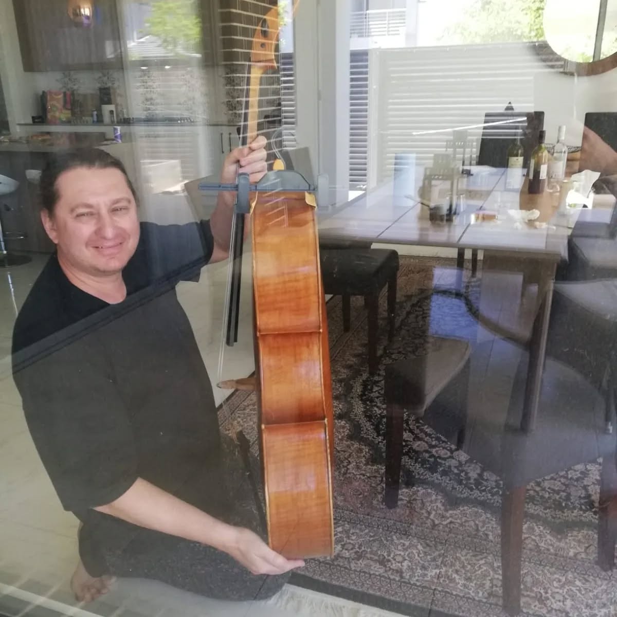 Repairing the Space Shuttle on the territory of a country plot.